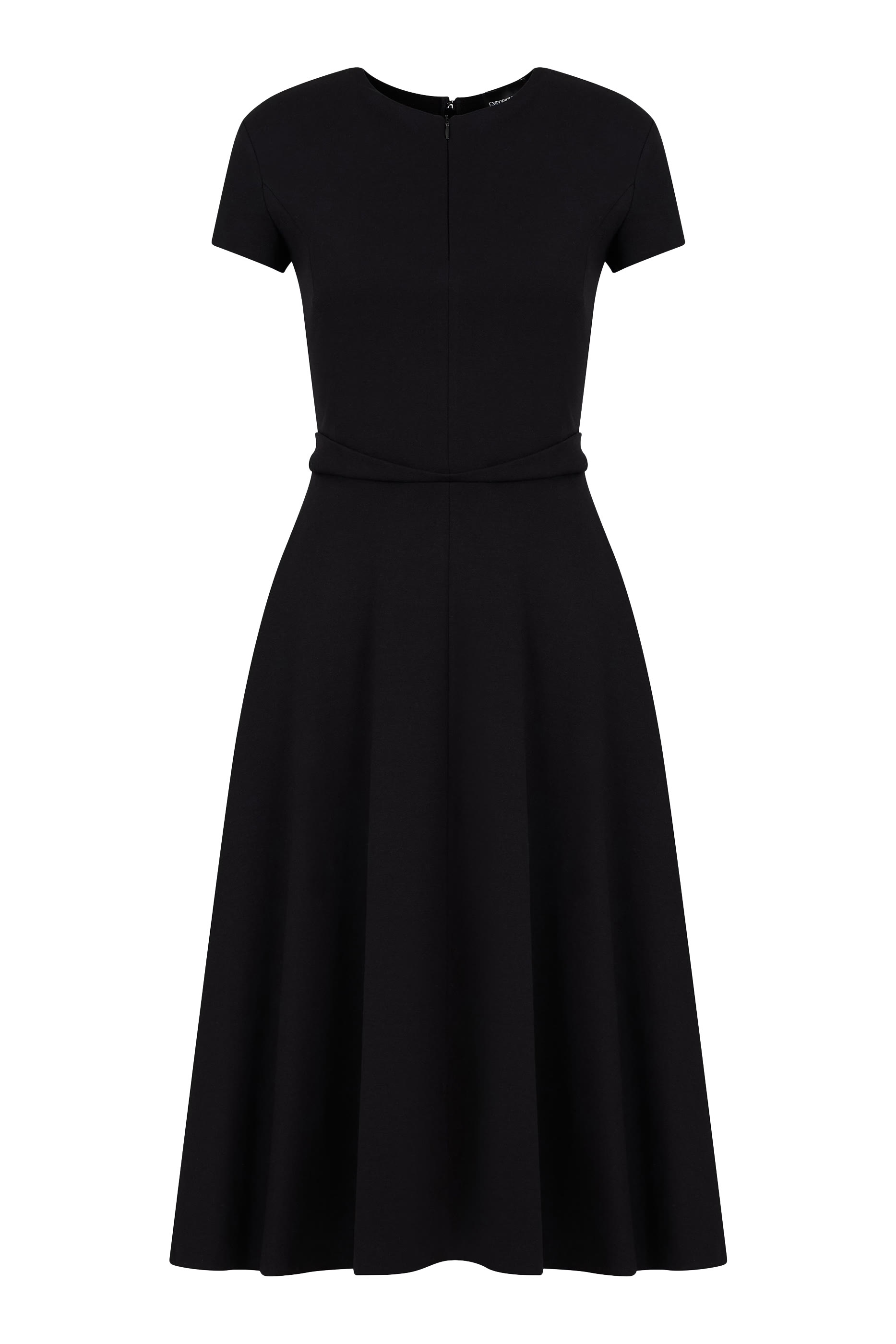 فستان بأكمام قصيرة ونصف سحاب