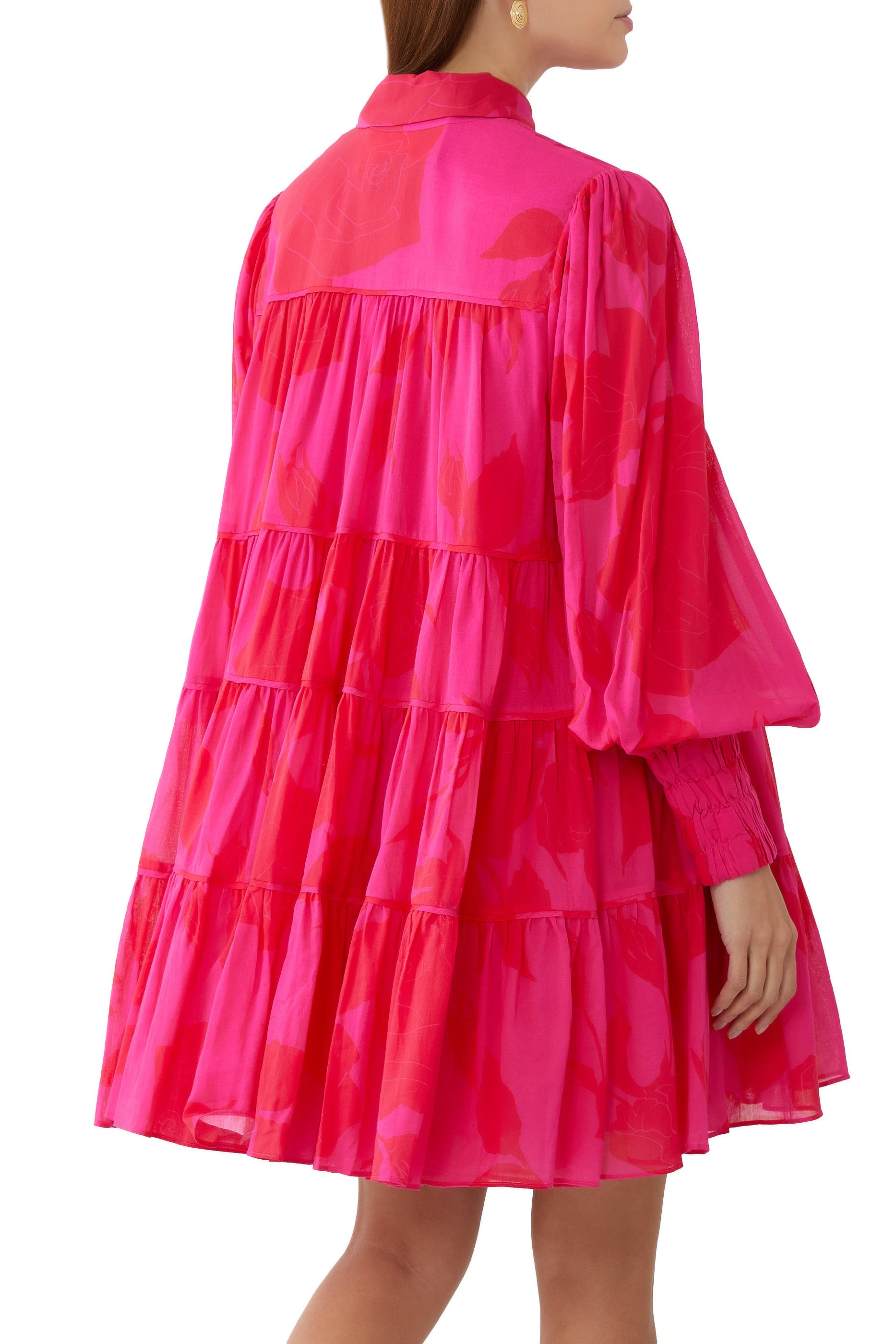 فستان كاتاليست قصير بكشكش