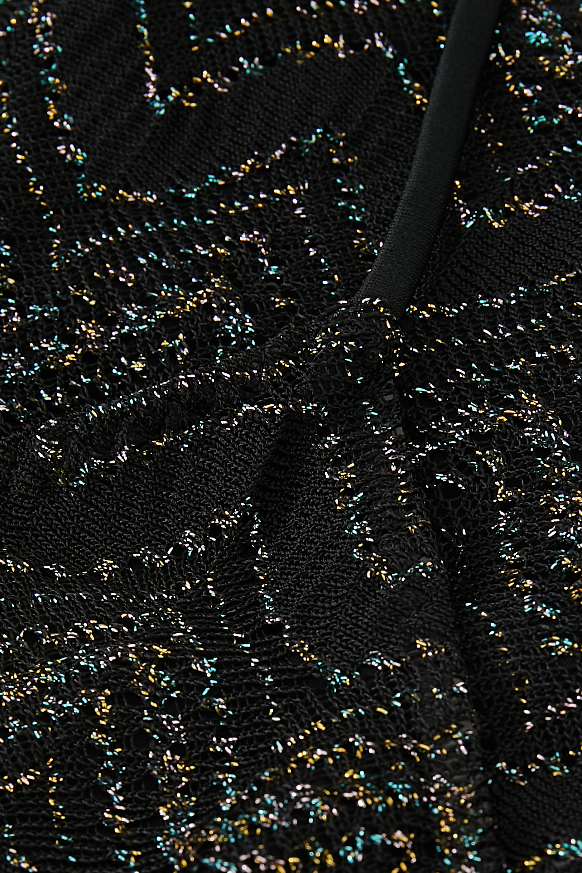 طقم بيكيني مار راشيل بقوالب مثلثة وأربطة راشيل بنقشة خطوط متعرجة شيفرون