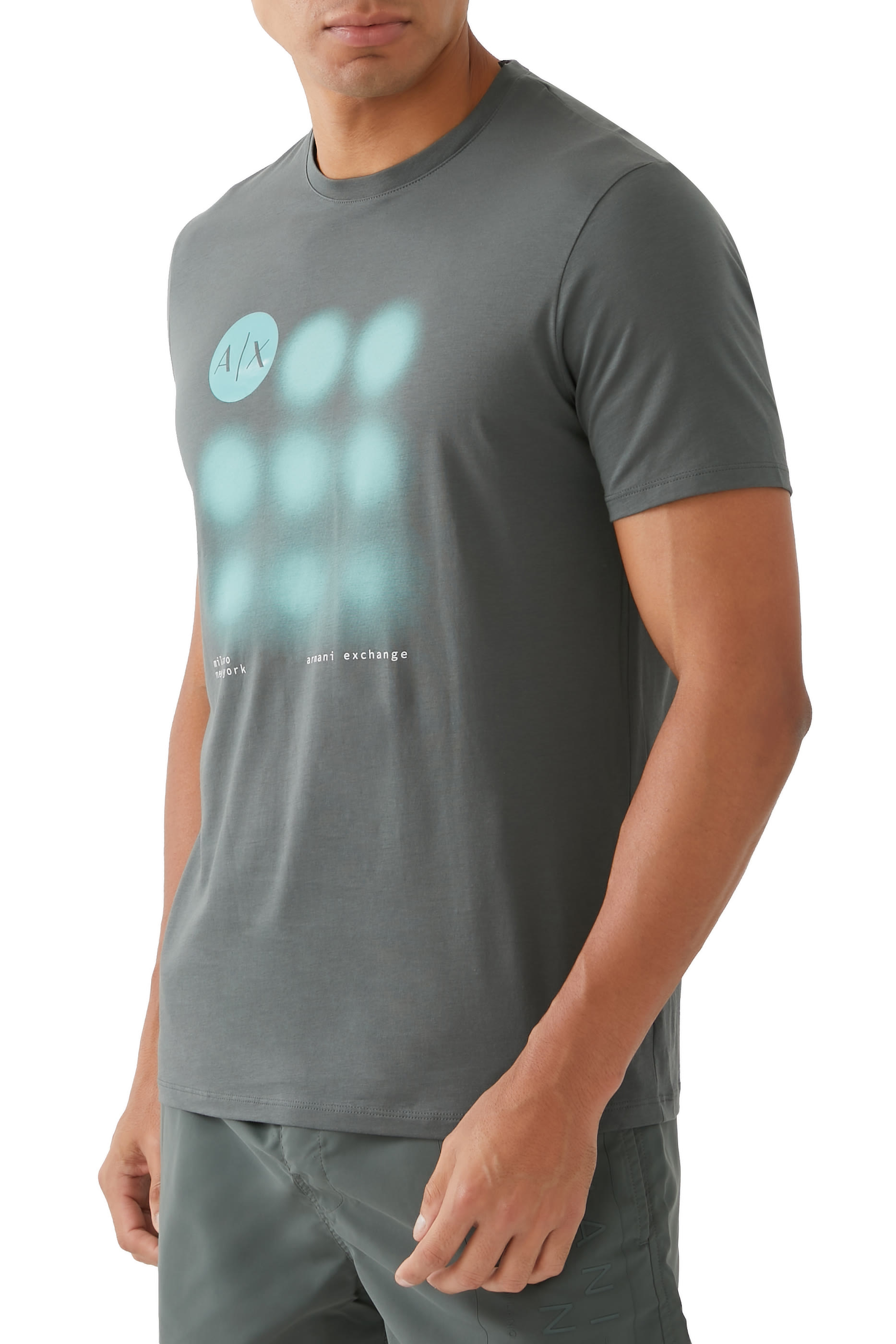 تيشيرت ميتا نايتشر بقصة عادية بياقة ضيقة قطن