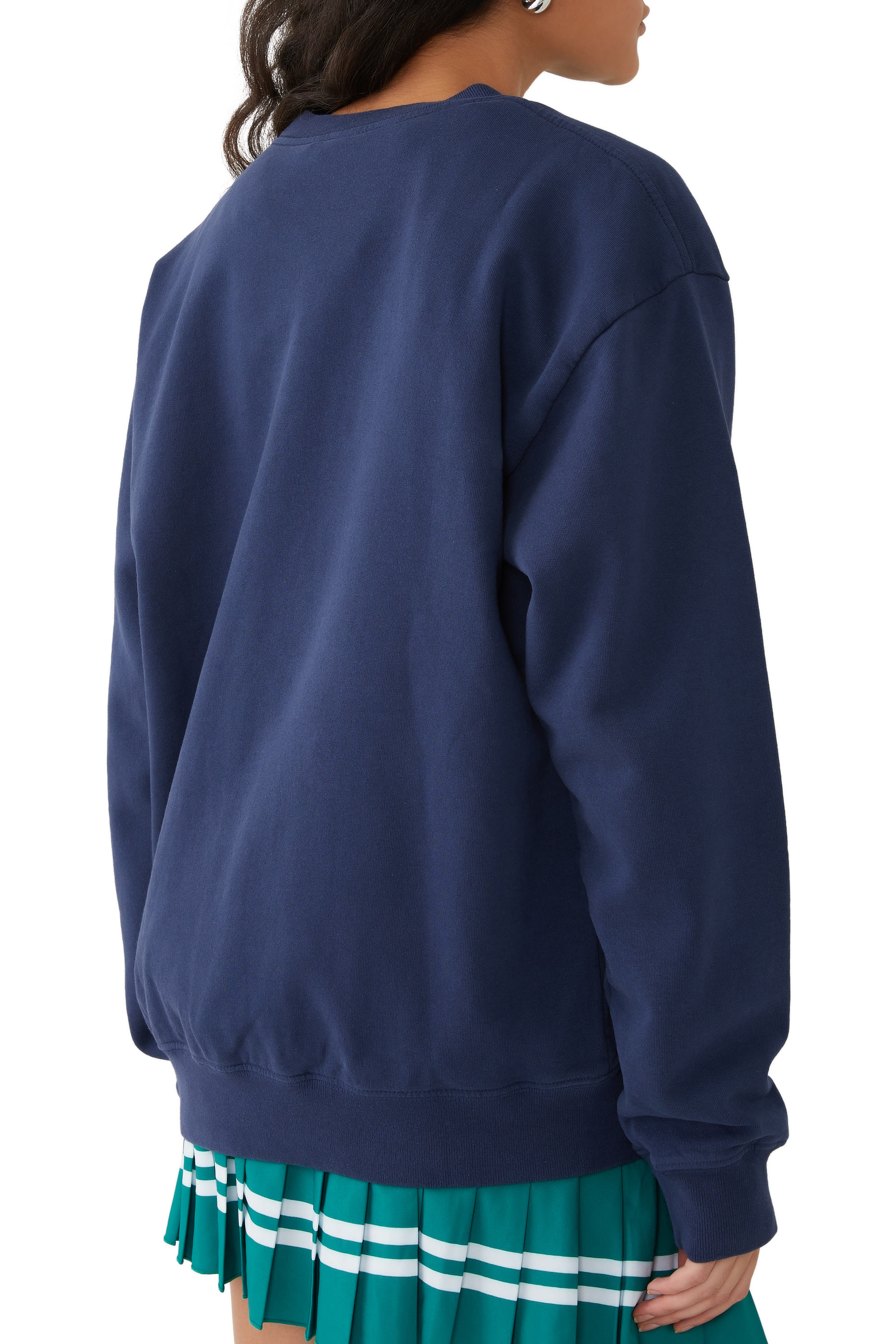 سويت شيرت بياقة ضيقة بطبعة كاليفورنيا