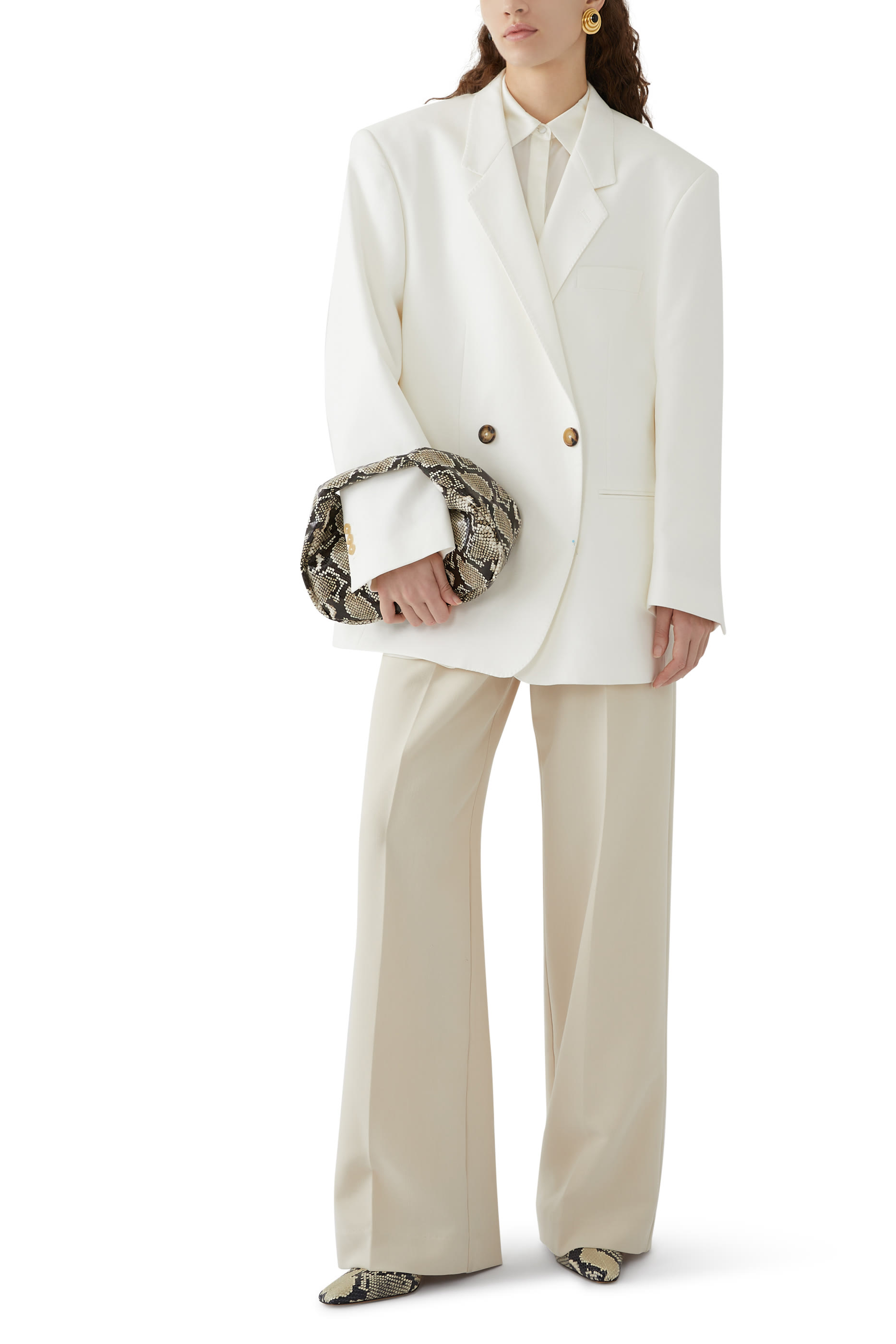 جاكيت هابي بصف أزرار قطن