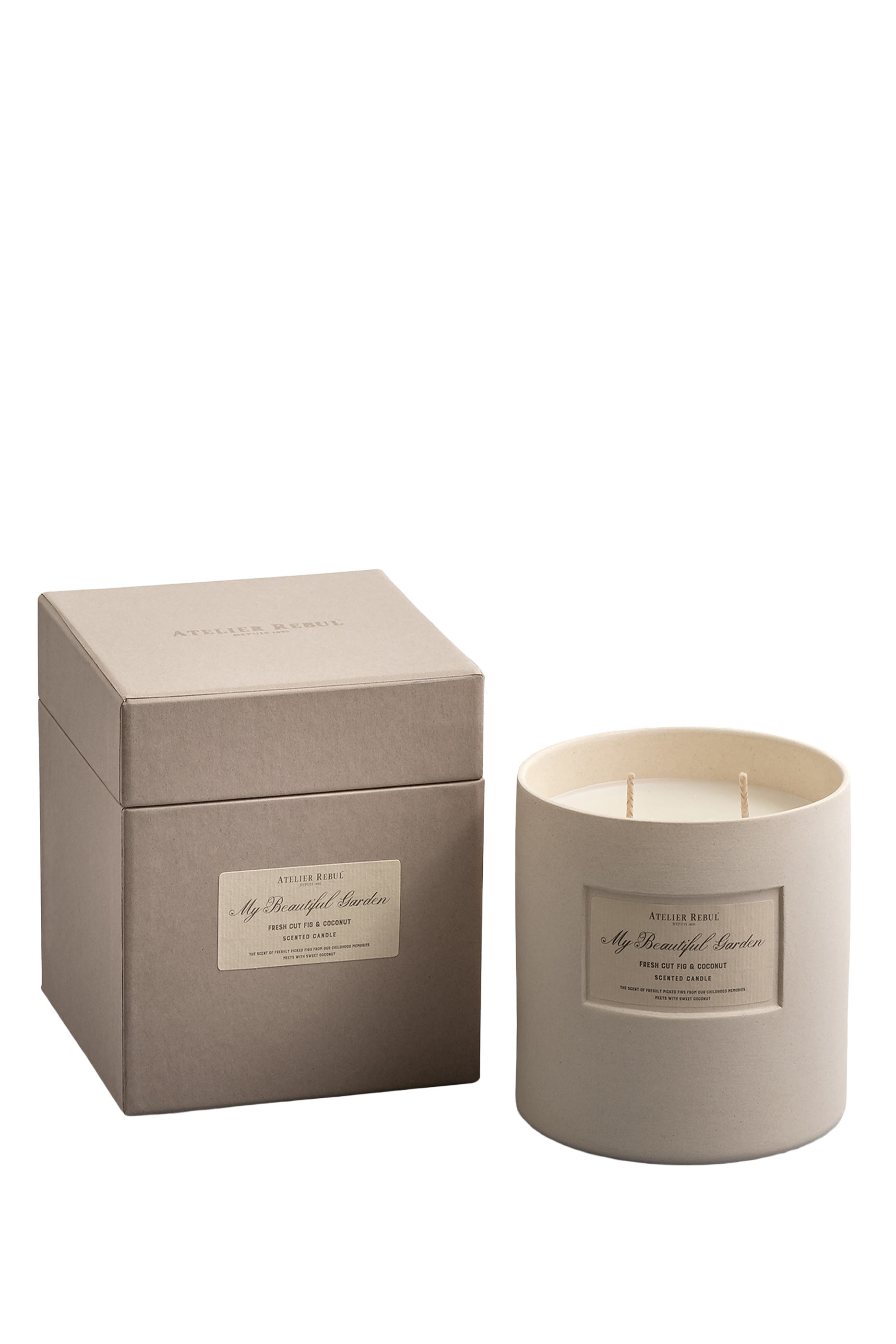 Fresh Cut Fig & Coconut Scented Candle