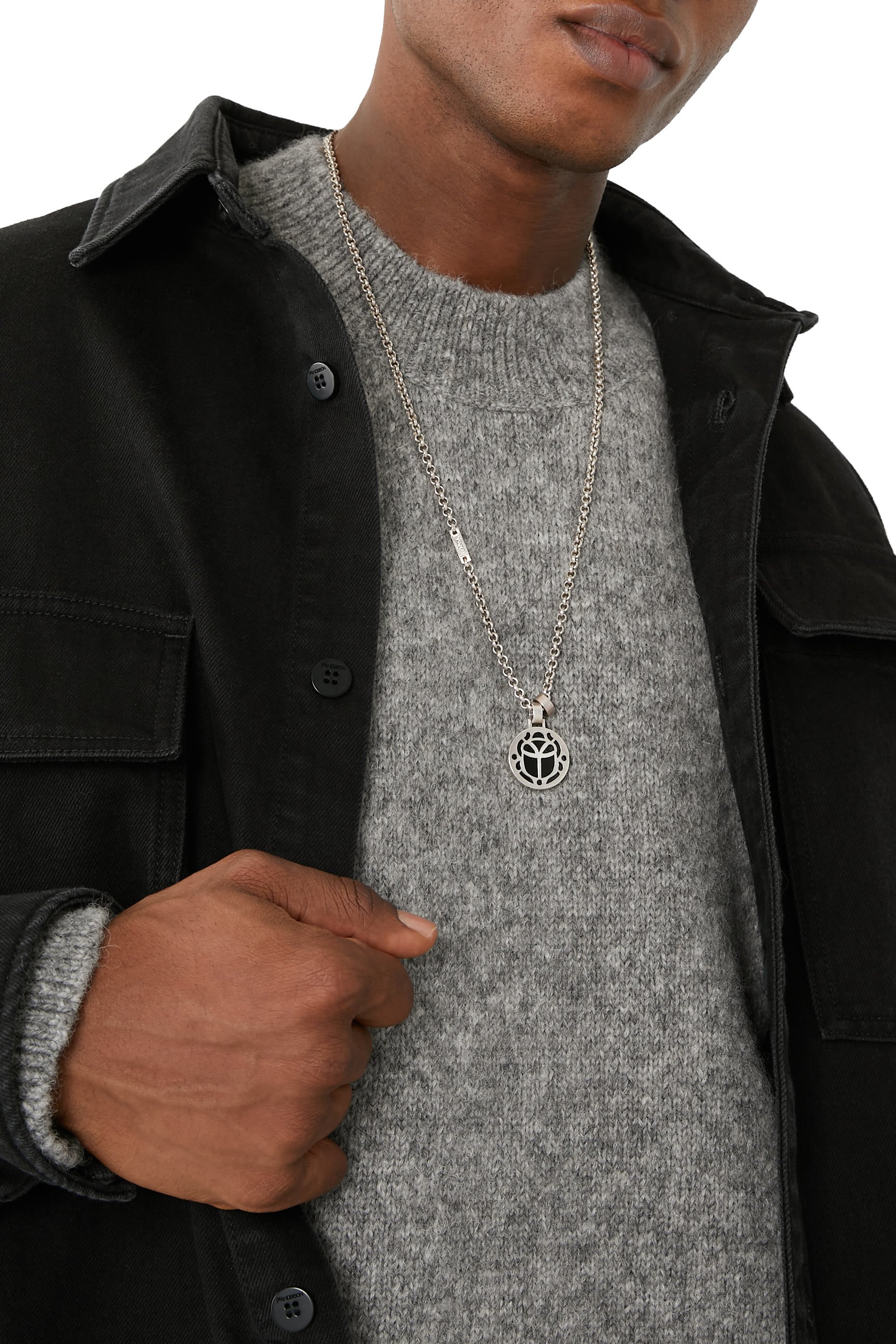 قلادة سكراب بحلية، فضة إسترلينية