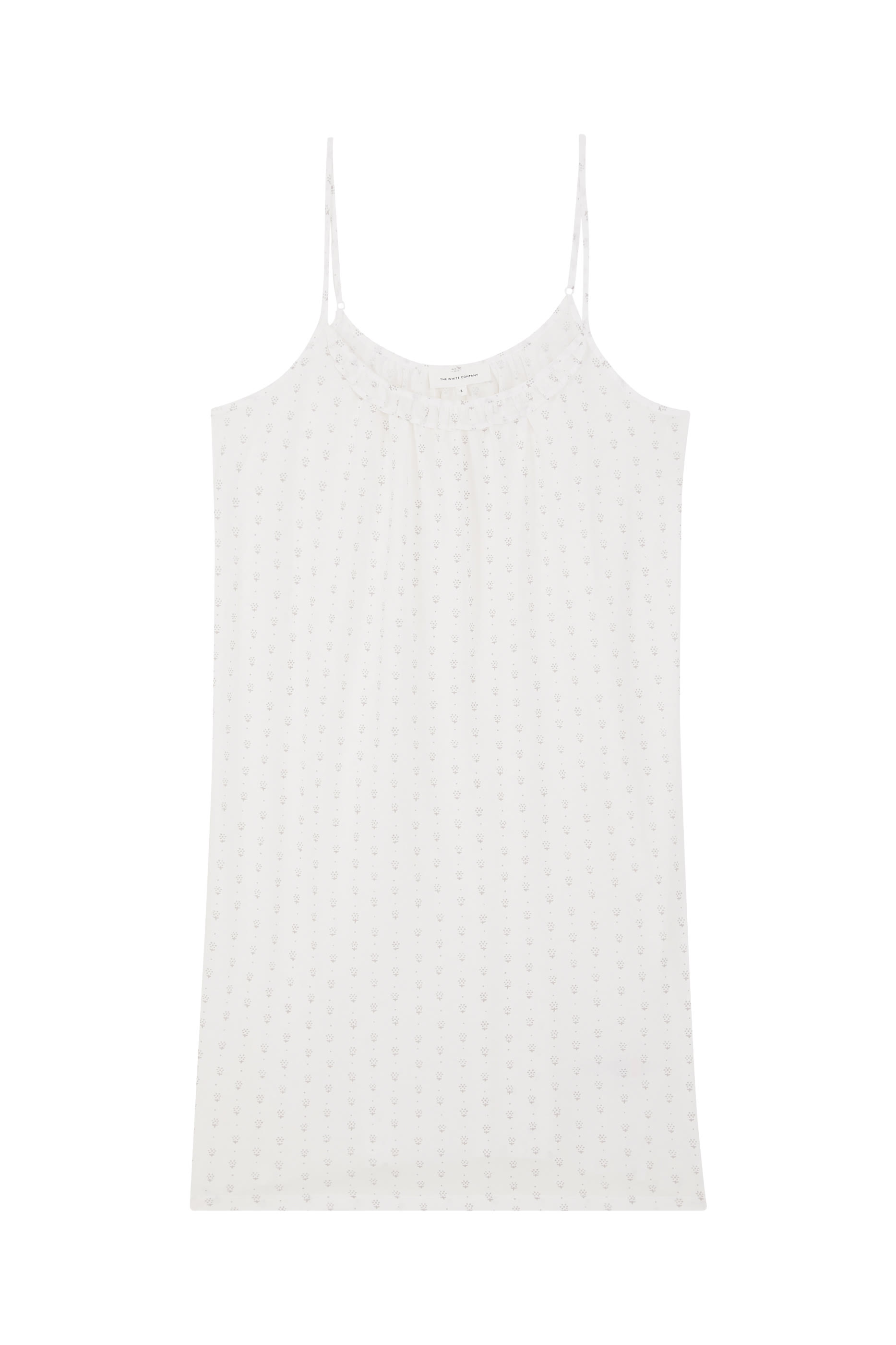 فستان نوم بزهور أقحوان بنقشة منقطة قطن بيما جيرسيه