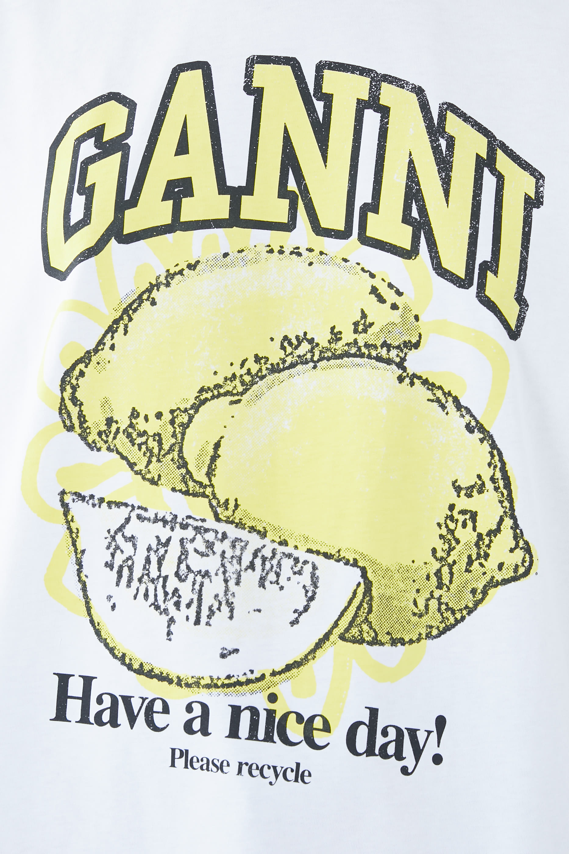 تيشيرت بنقشة ليمون غرافيكية