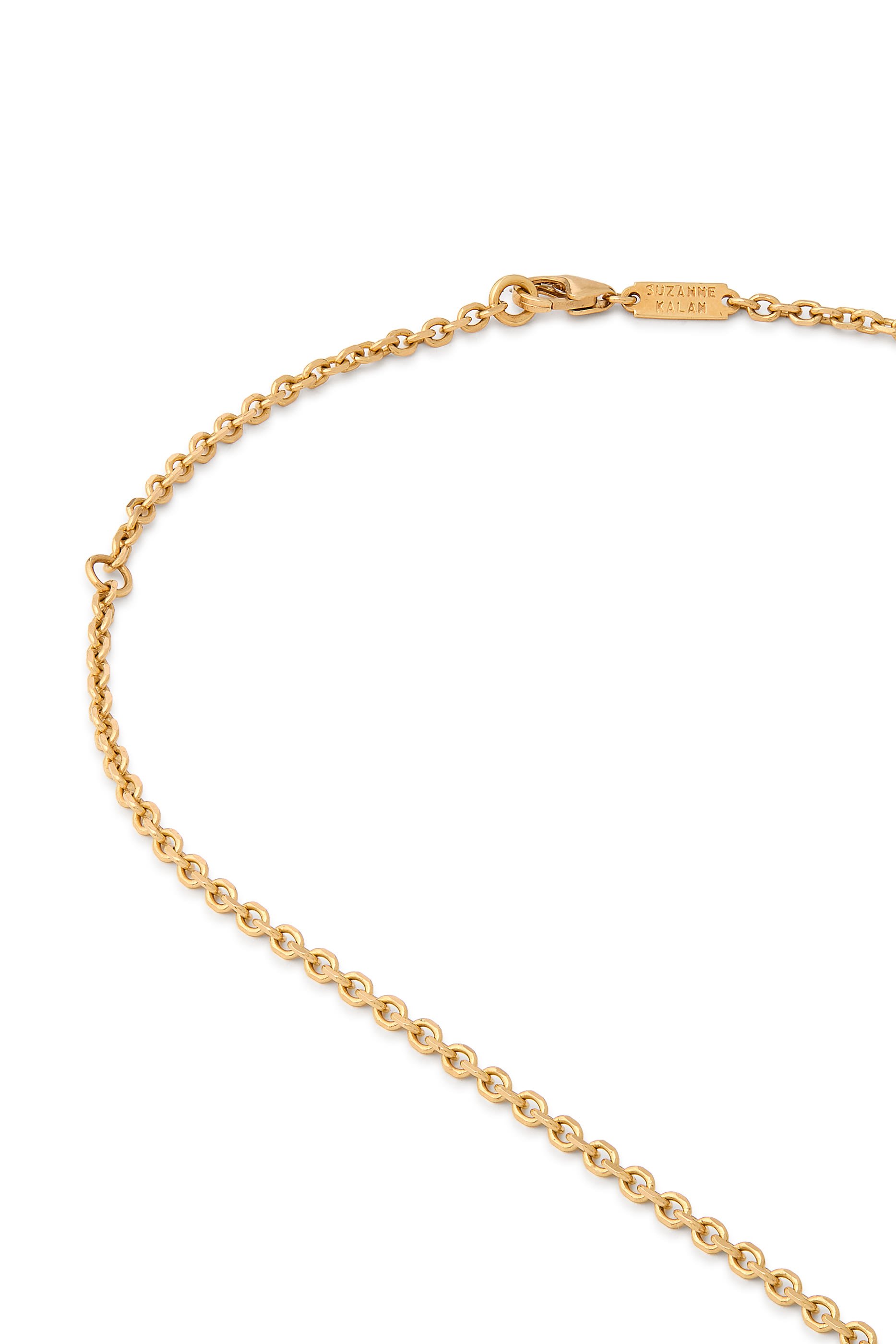 قلادة فاير وركس بدلاية بتصميم شارة كبيرة مرصعة بالماس والياقوت، ذهب أصفر عيار 18