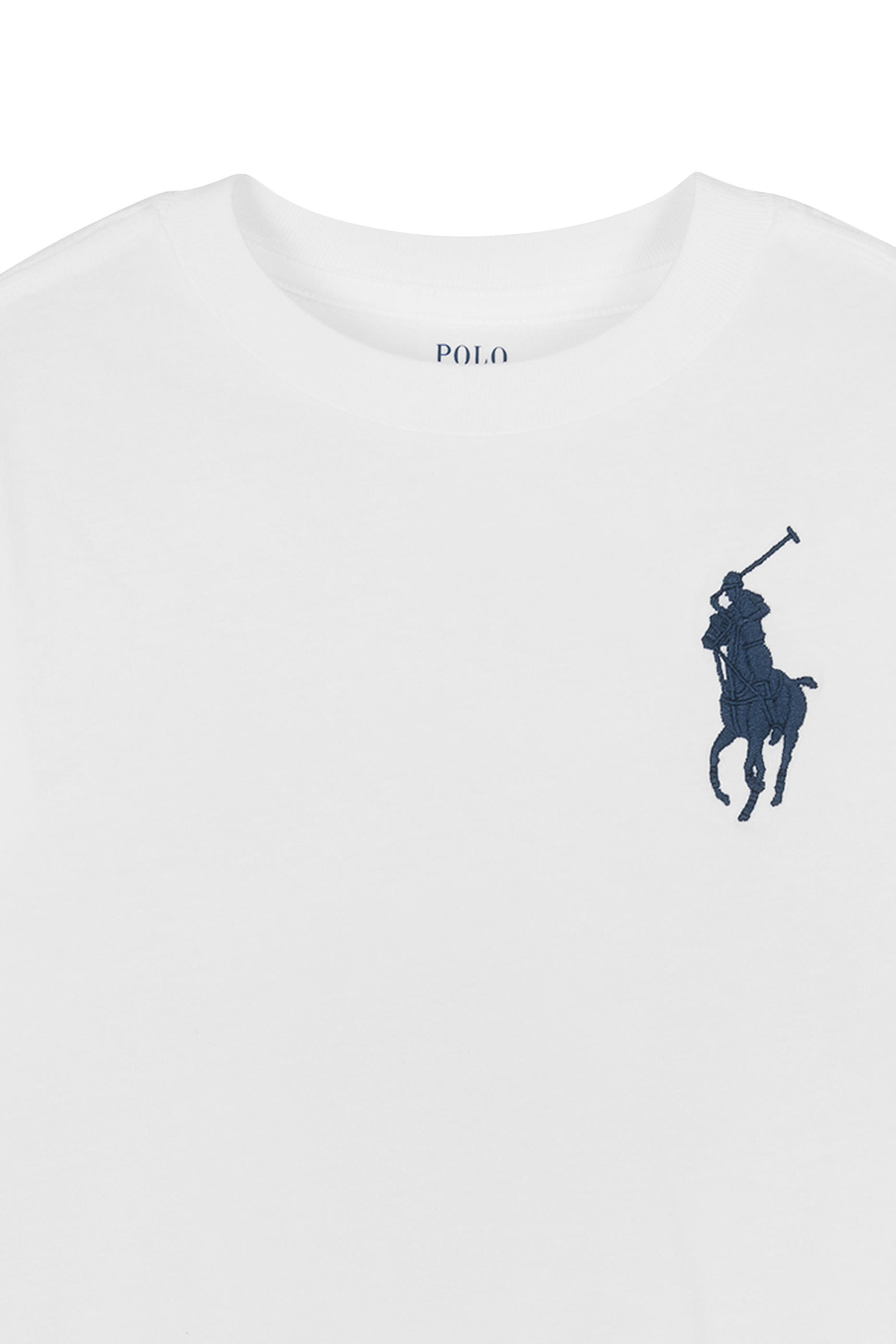 تيشيرت بشعار الماركة قطن للأطفال