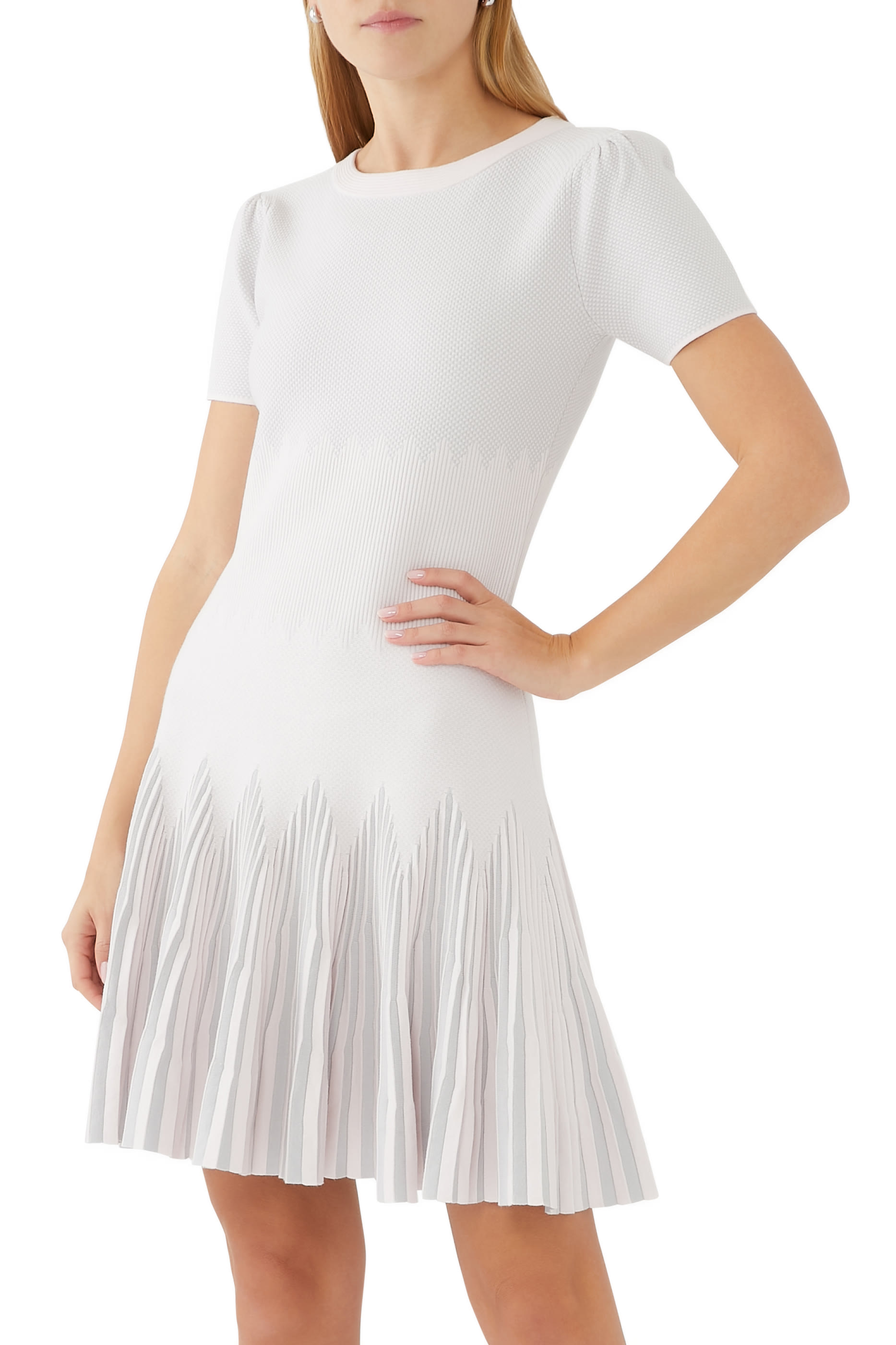 فستان بنقشة مربعات قماش عثماني