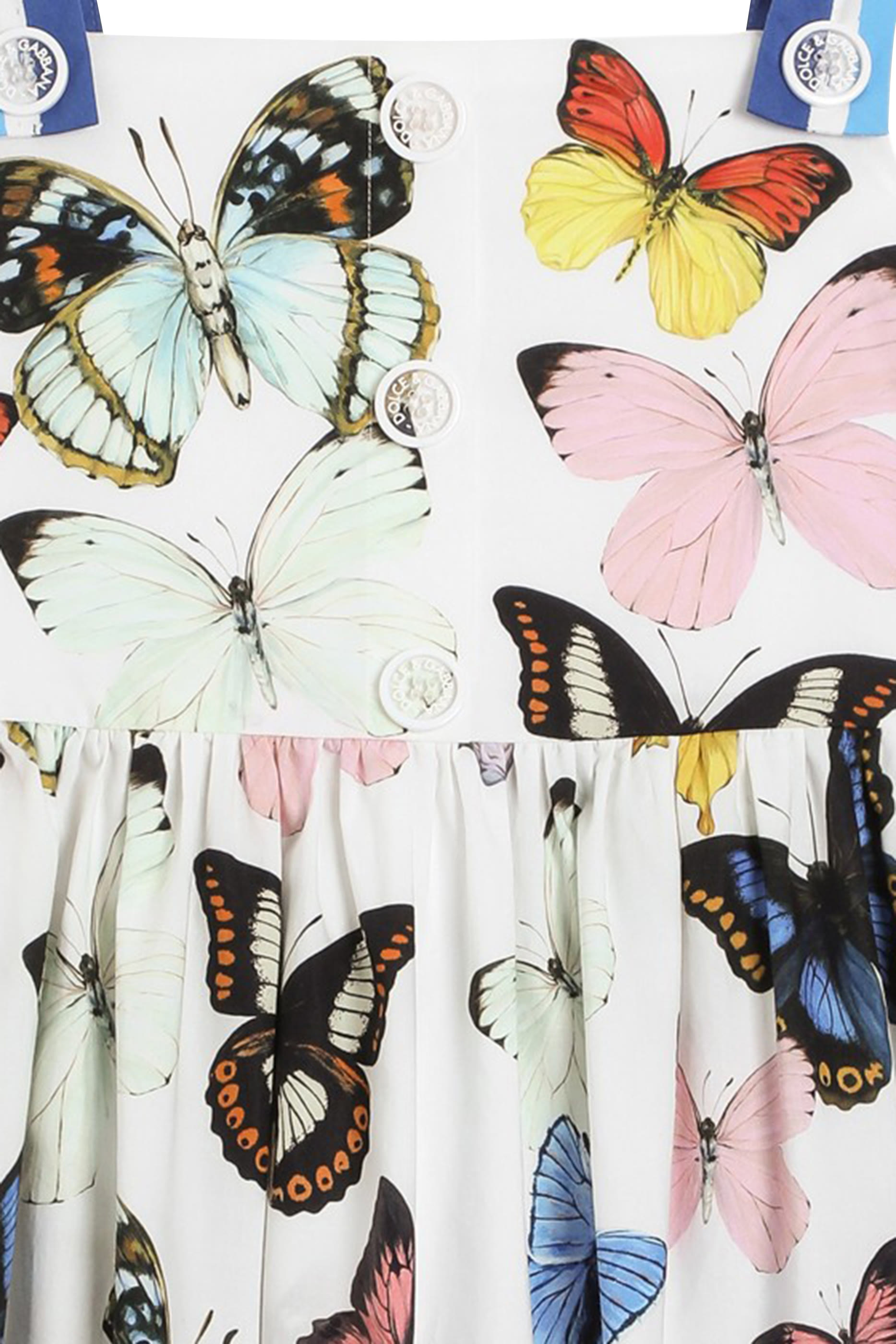 فستان بدون أكمام بطبعة فراشات للأطفال