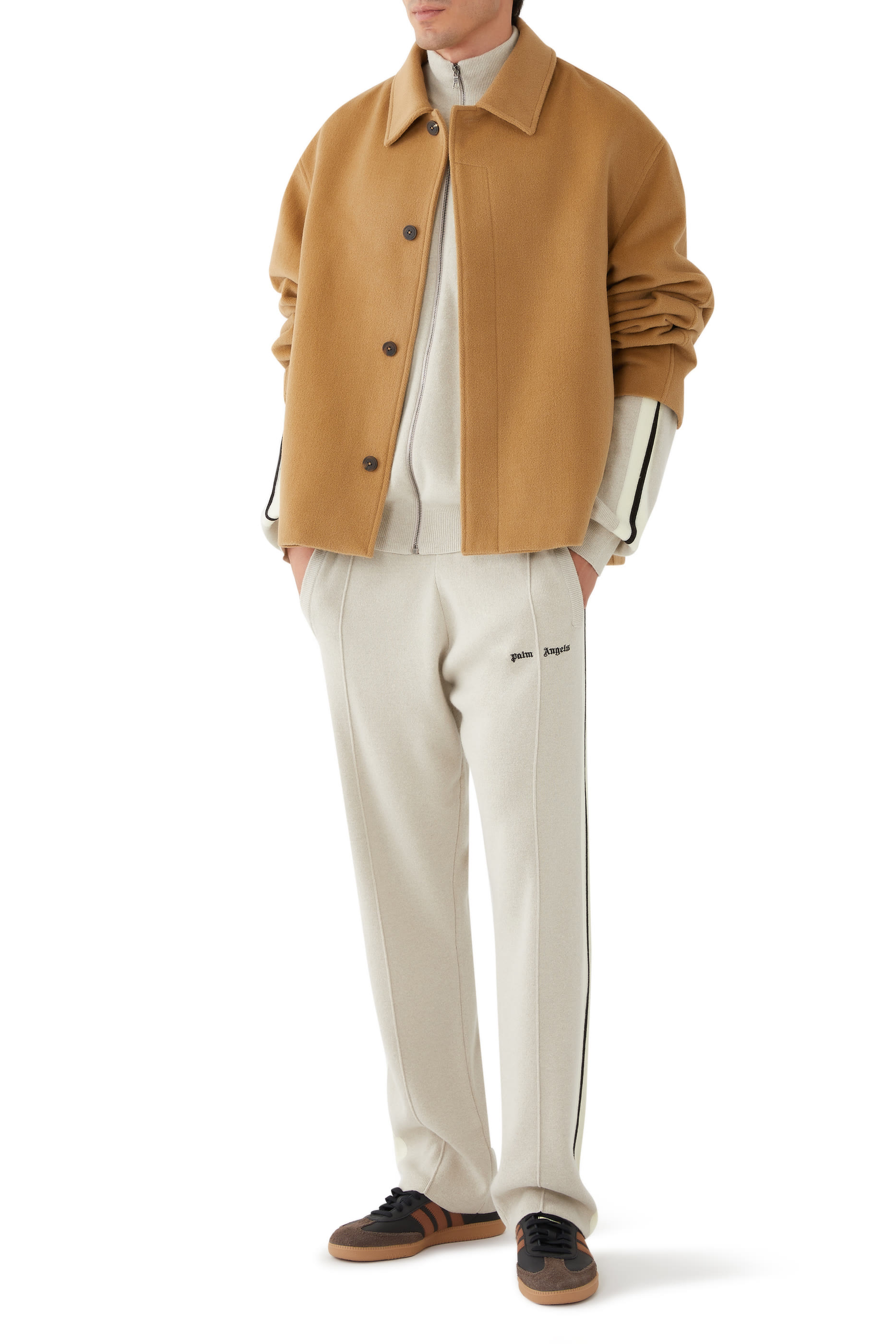 جاكيت رياضي  بشعار الماركة كلاسيكي