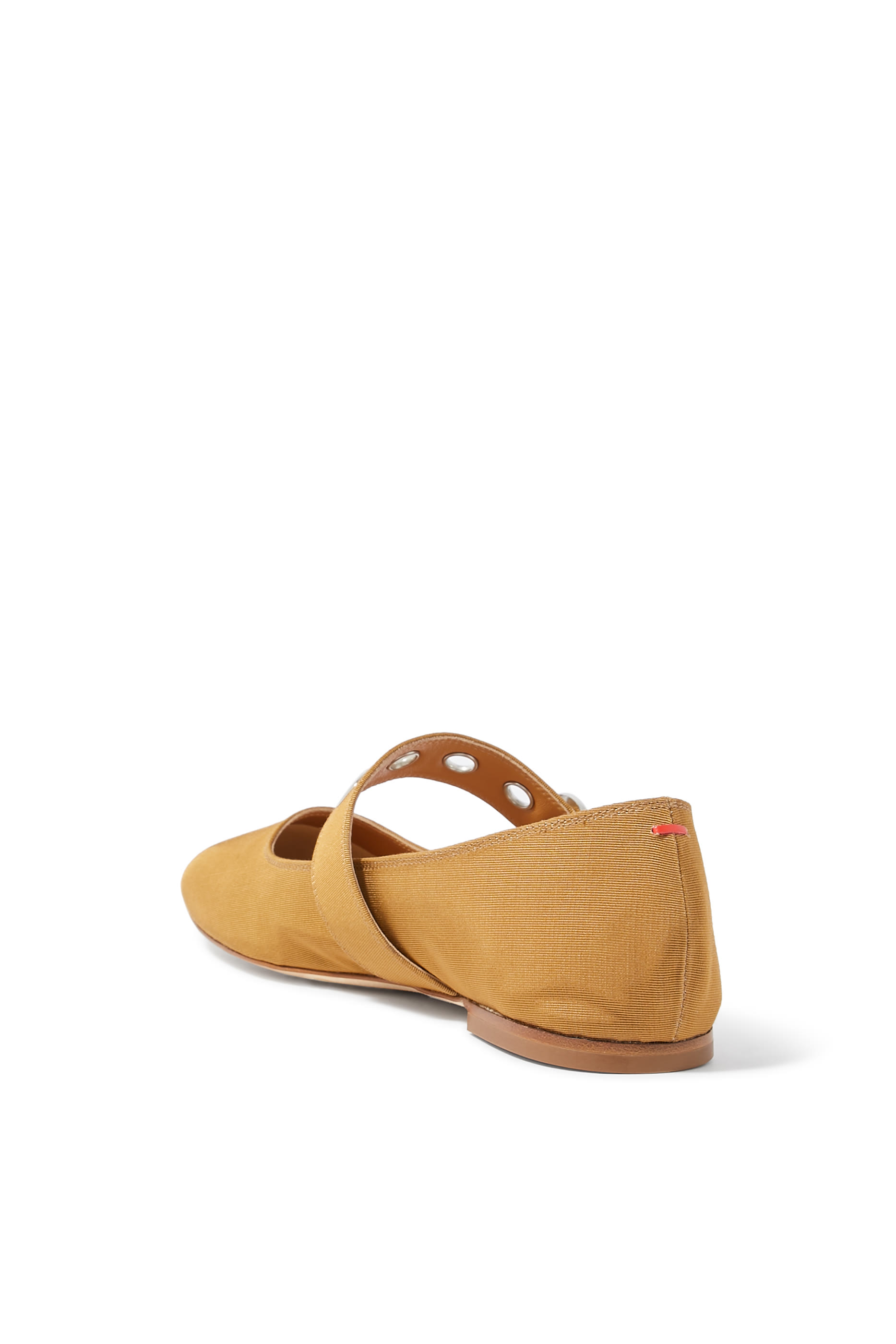 حذاء بالرينا اوما ماري جين مرصع جلد بارز الملمس