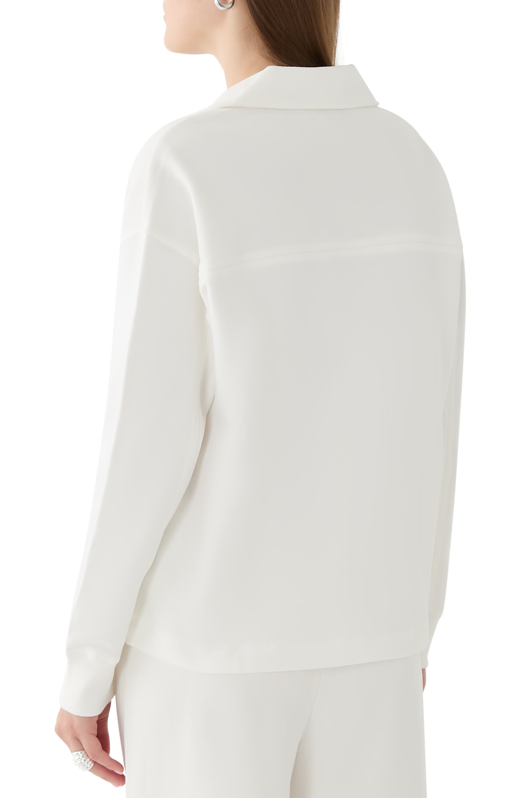 سويت شيرت بياقة للسفر قطن عضوي