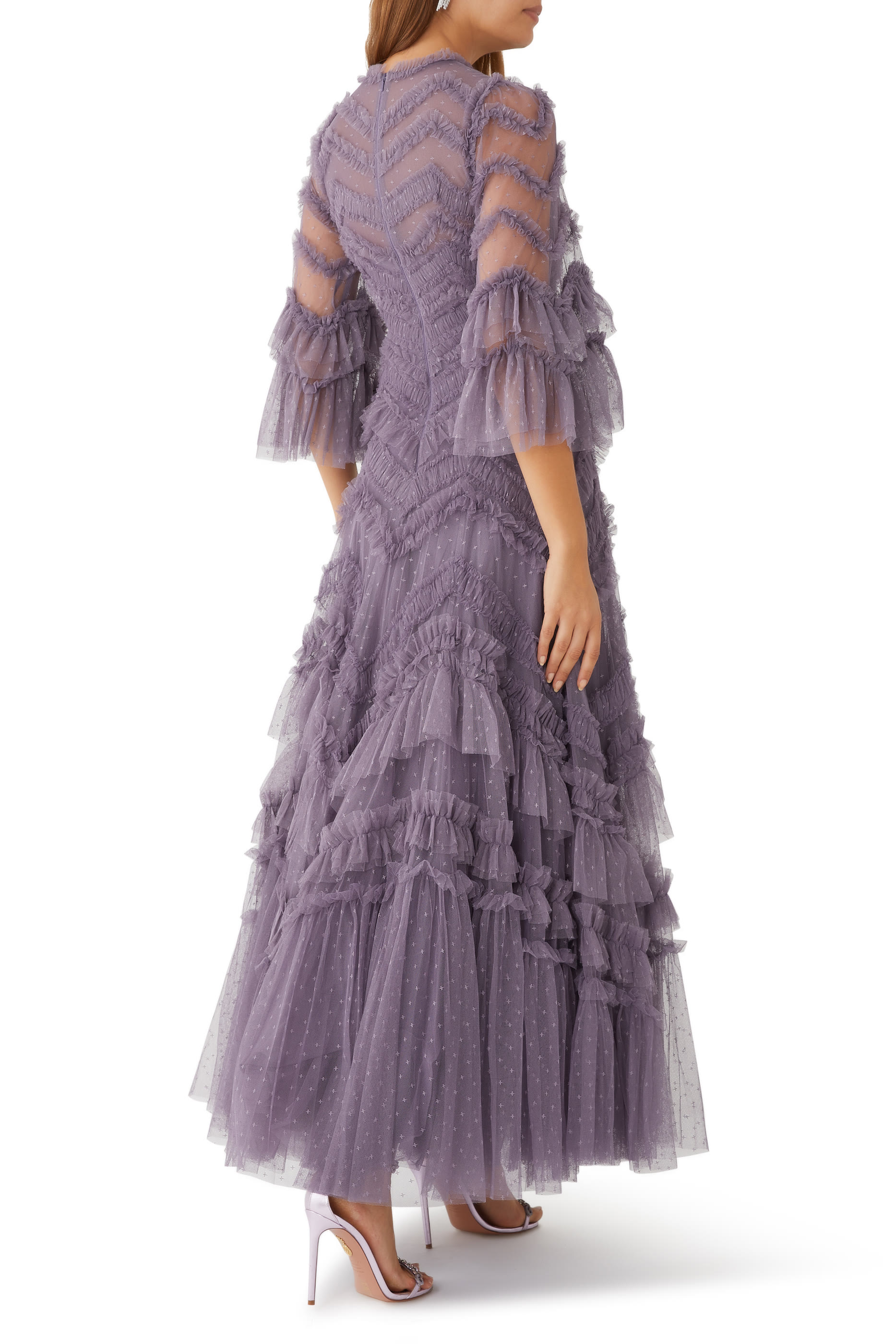 فستان سهرة إيليا بأكمام طويلة