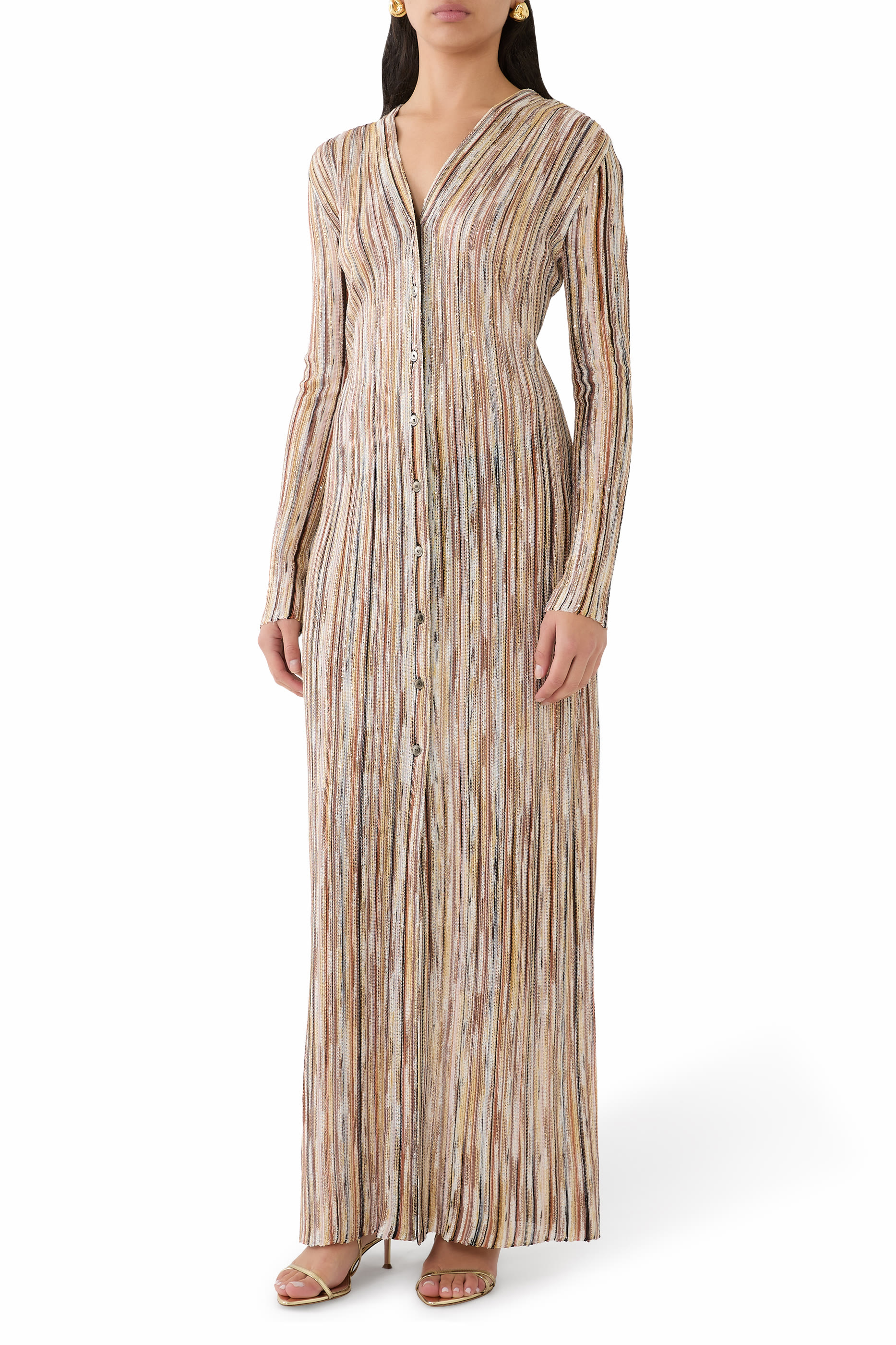 كارديغان طويل منسوج