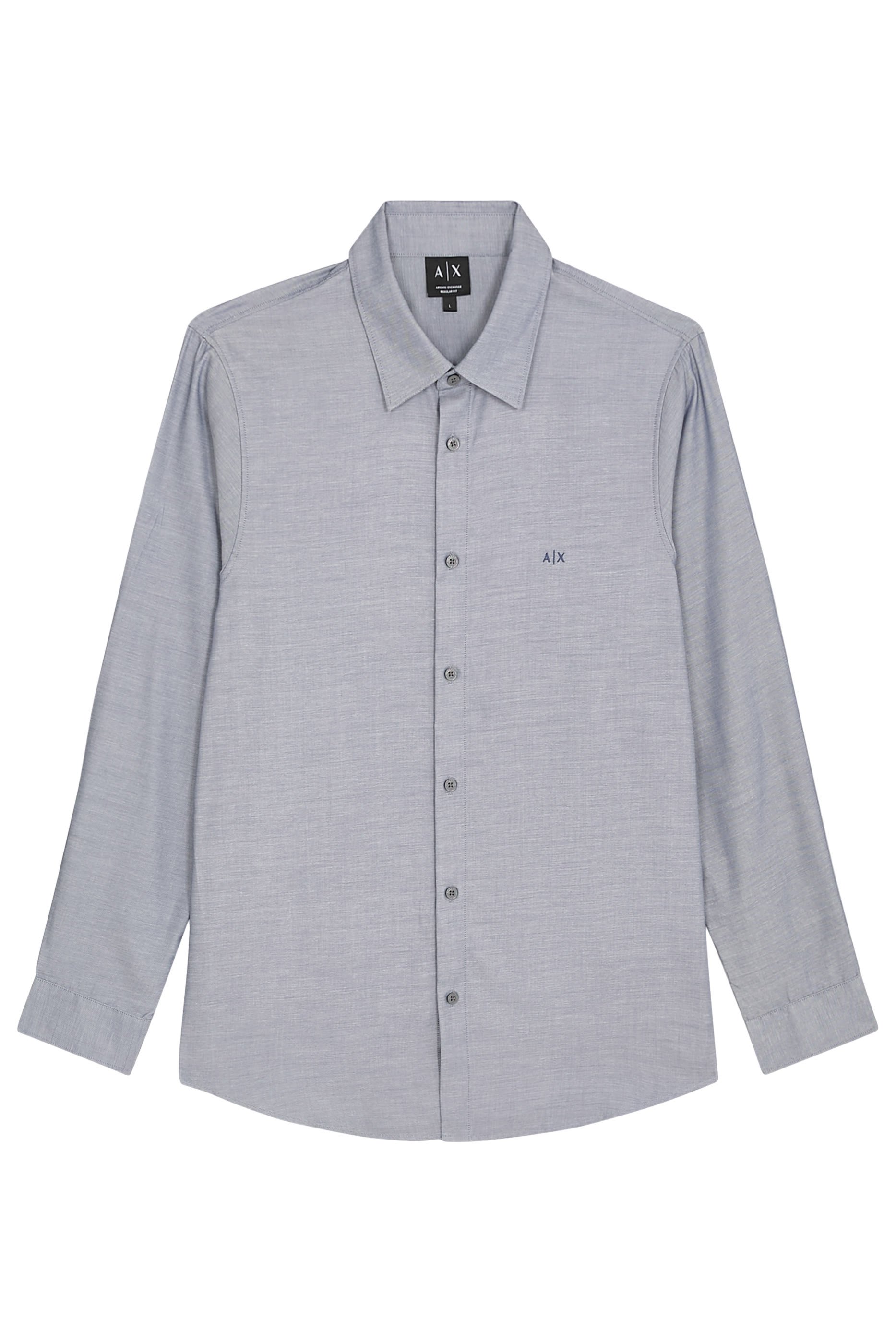 قميص بأكمام طويلة وشعار الماركة