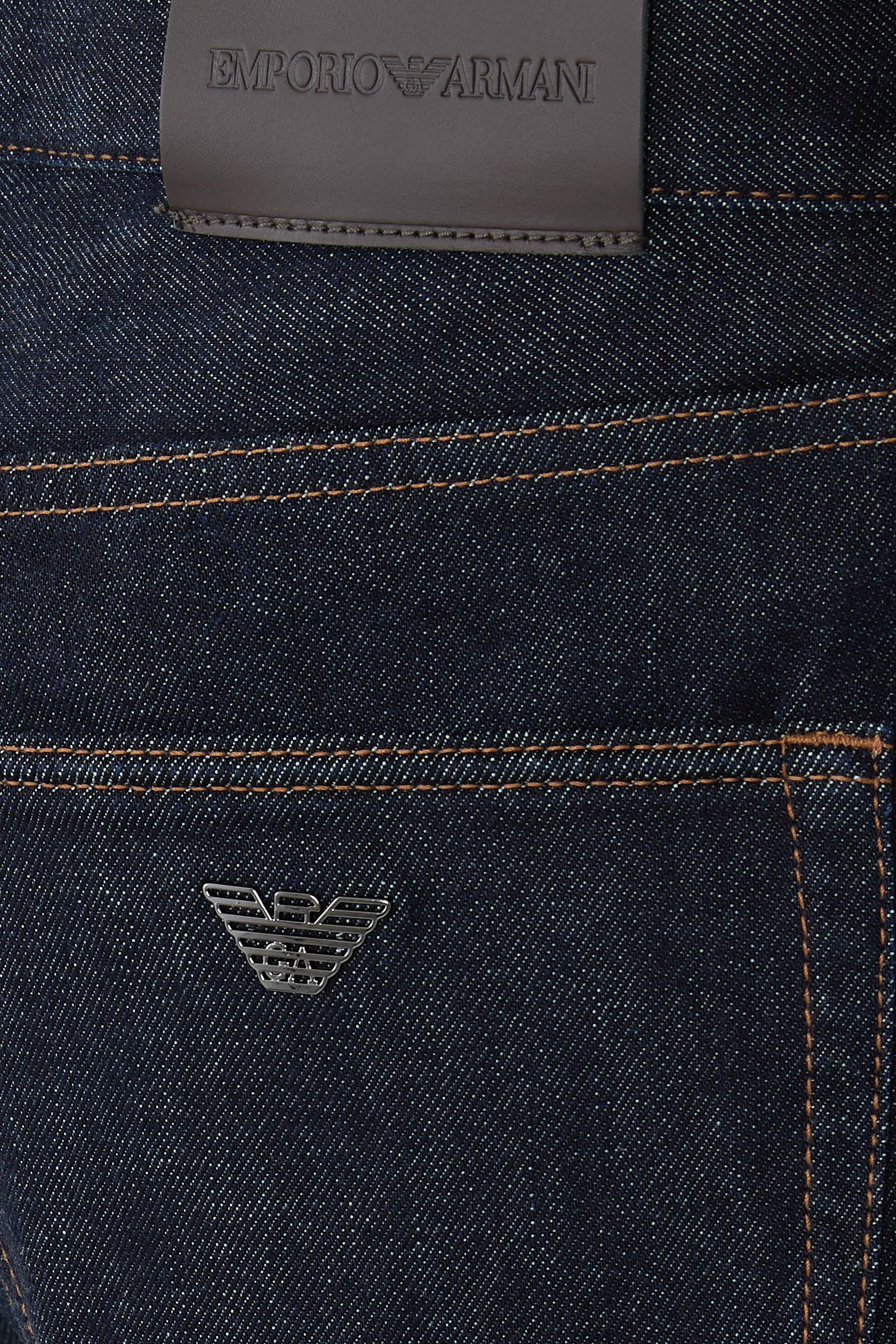 بنطال جينز جاي 76 بقصة ساق مستقيمة قماش مطاطي 