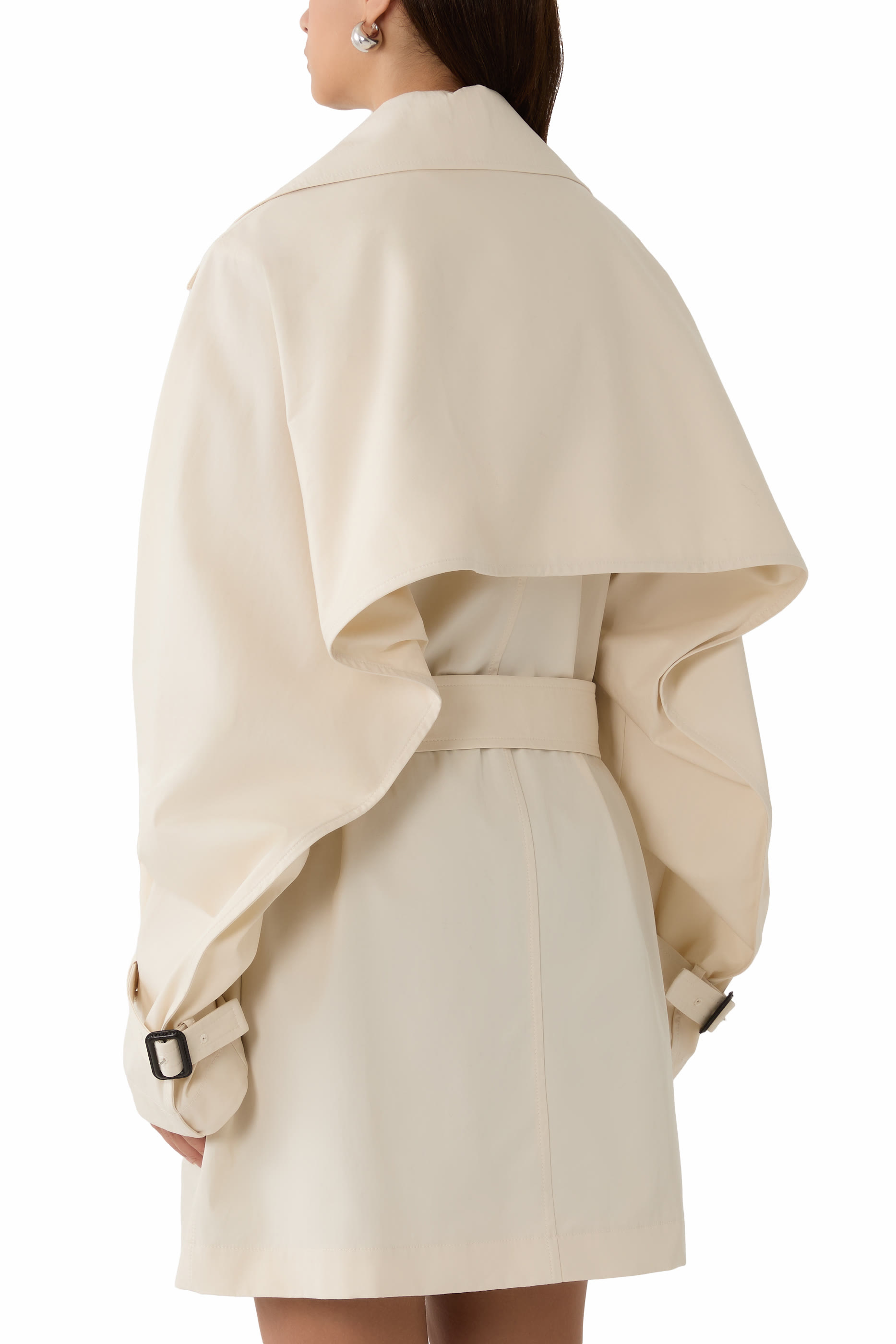 معطف ترنش بصفي أزرار