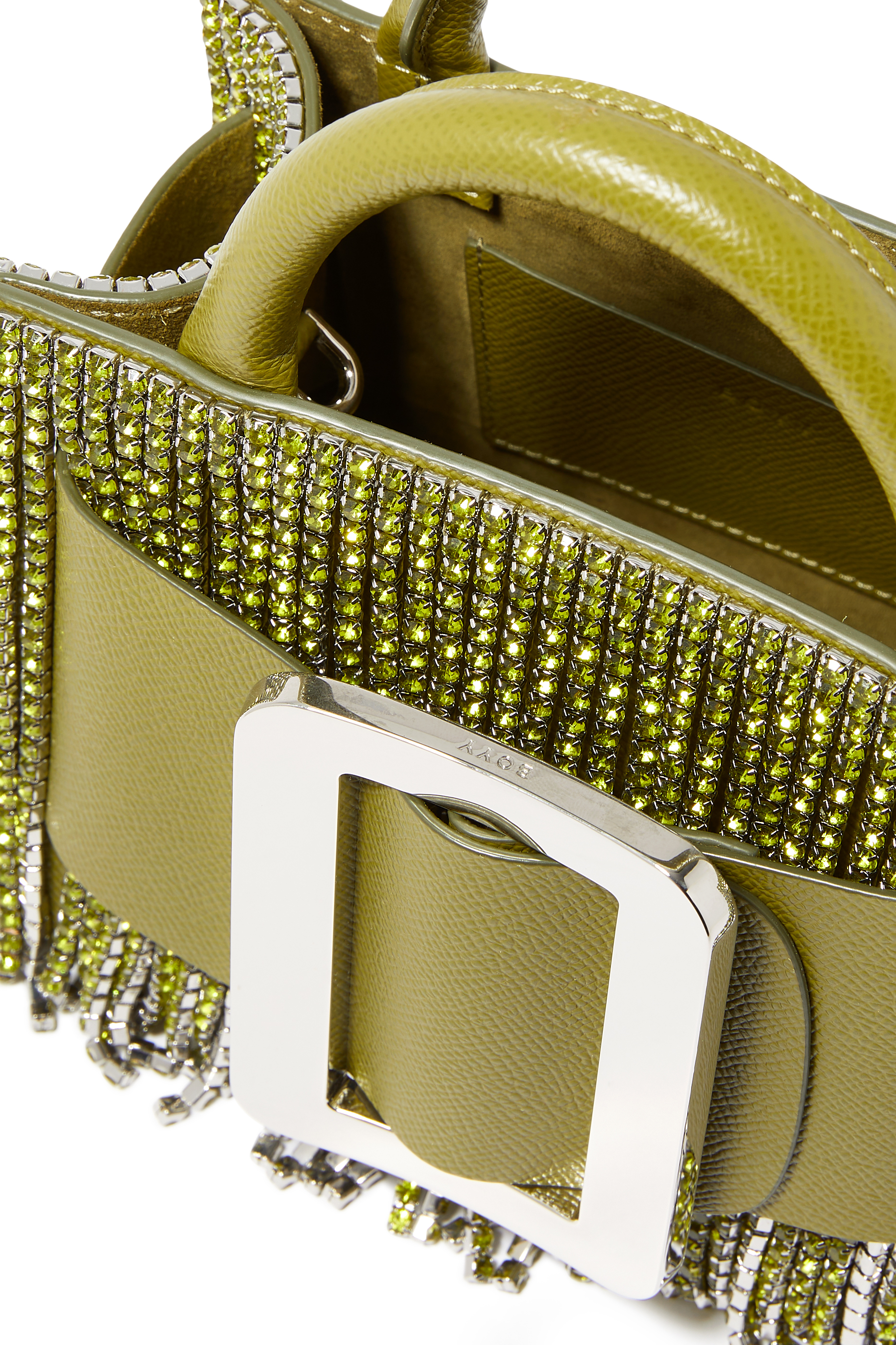 حقيبة يد بوبي 18 مرصعة بالكريستال