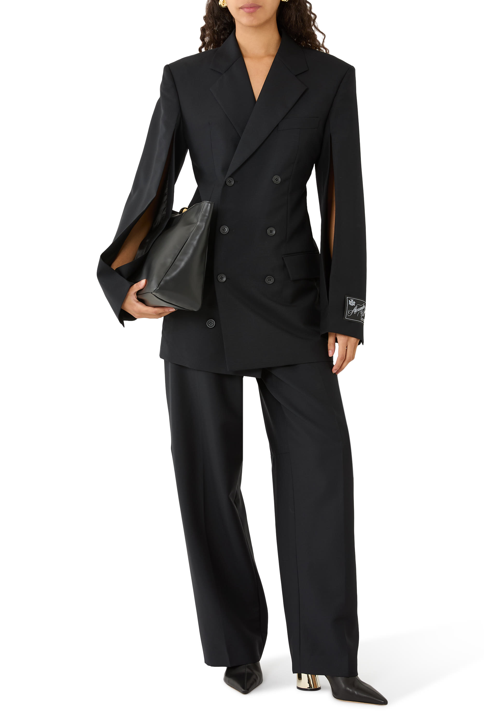 بنطال بخصر متوسط الارتفاع