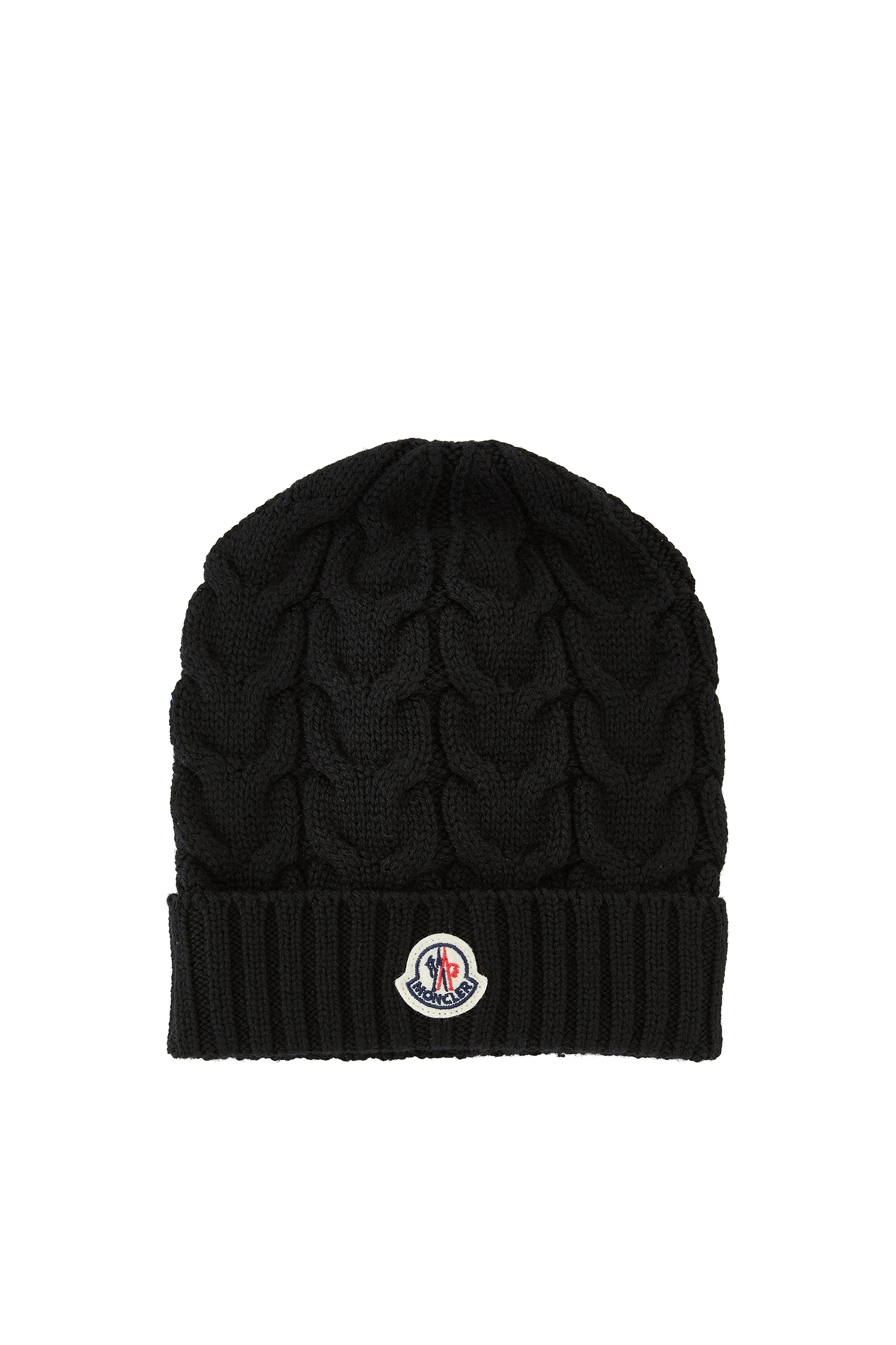 قبعة بيني للأطفال صوف منسوج بغرزة الضفيرة