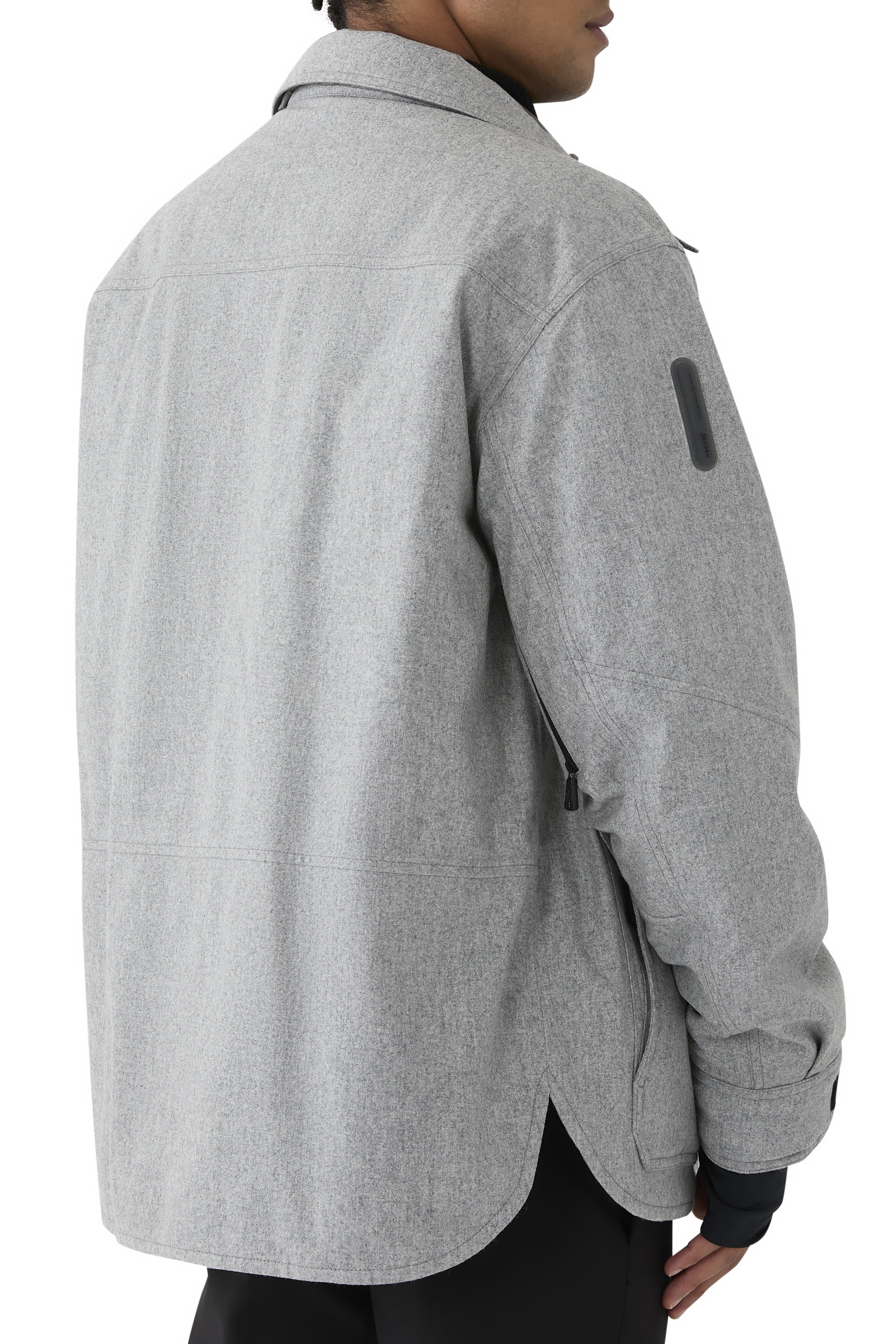 جاكيت أنتوكو بتصميم قميص صوف مبطن بالزغب