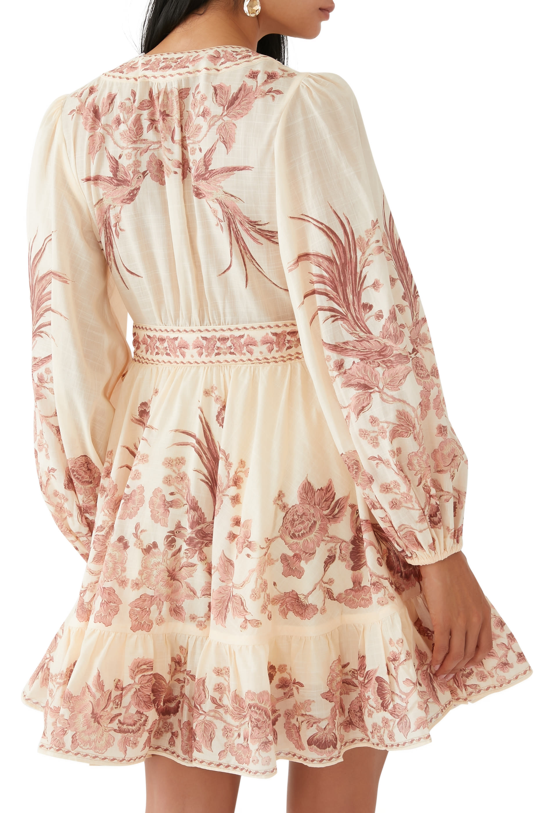 فستان ويفرلي قصير بتصميم ملفوف