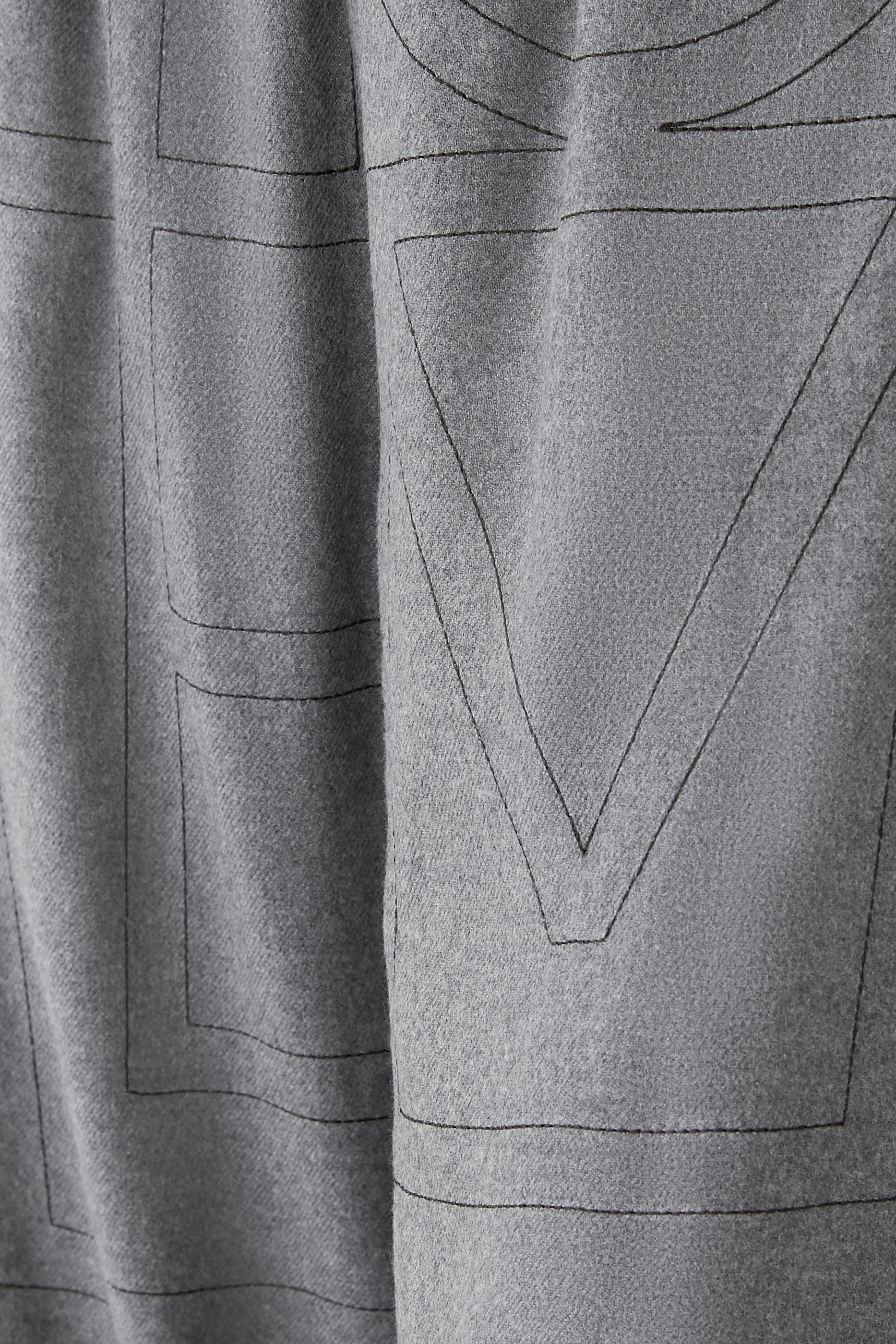 بنطال بيجاما بنقشة شعار الماركة من الفلانيل