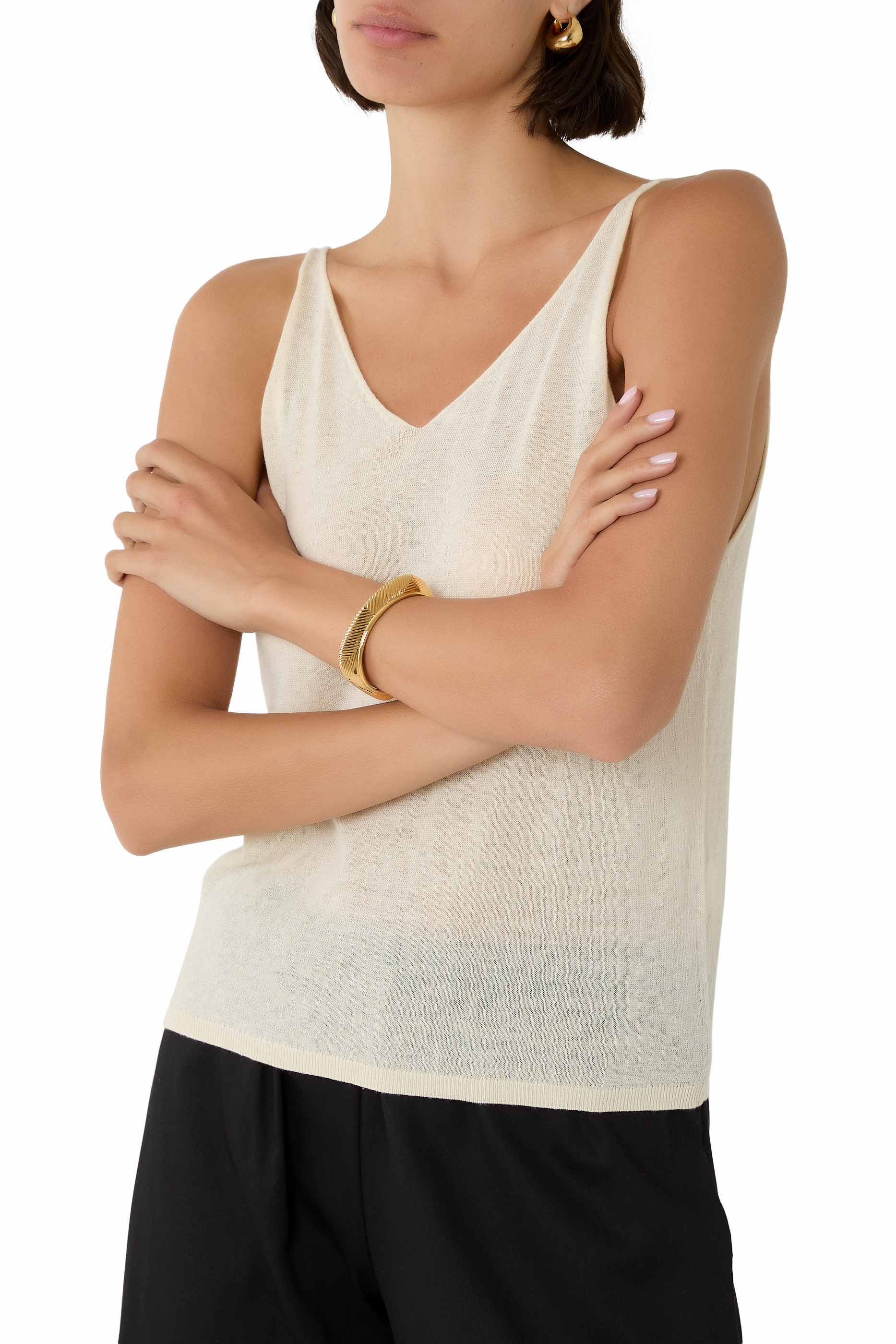 بلوزة رولد منسوجة