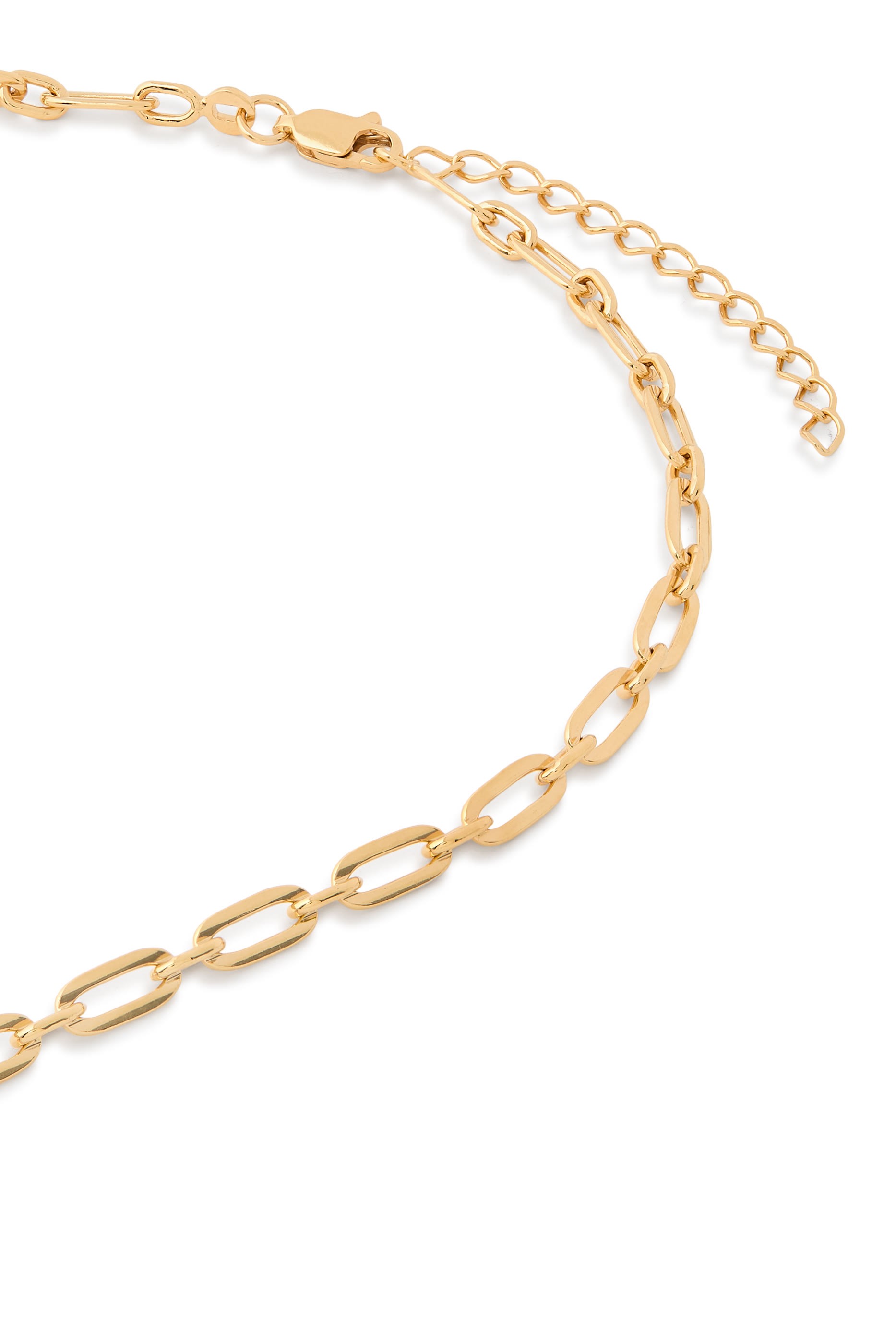 قلادة ليديا صغيرة، نحاس مطلي بذهب عيار 18