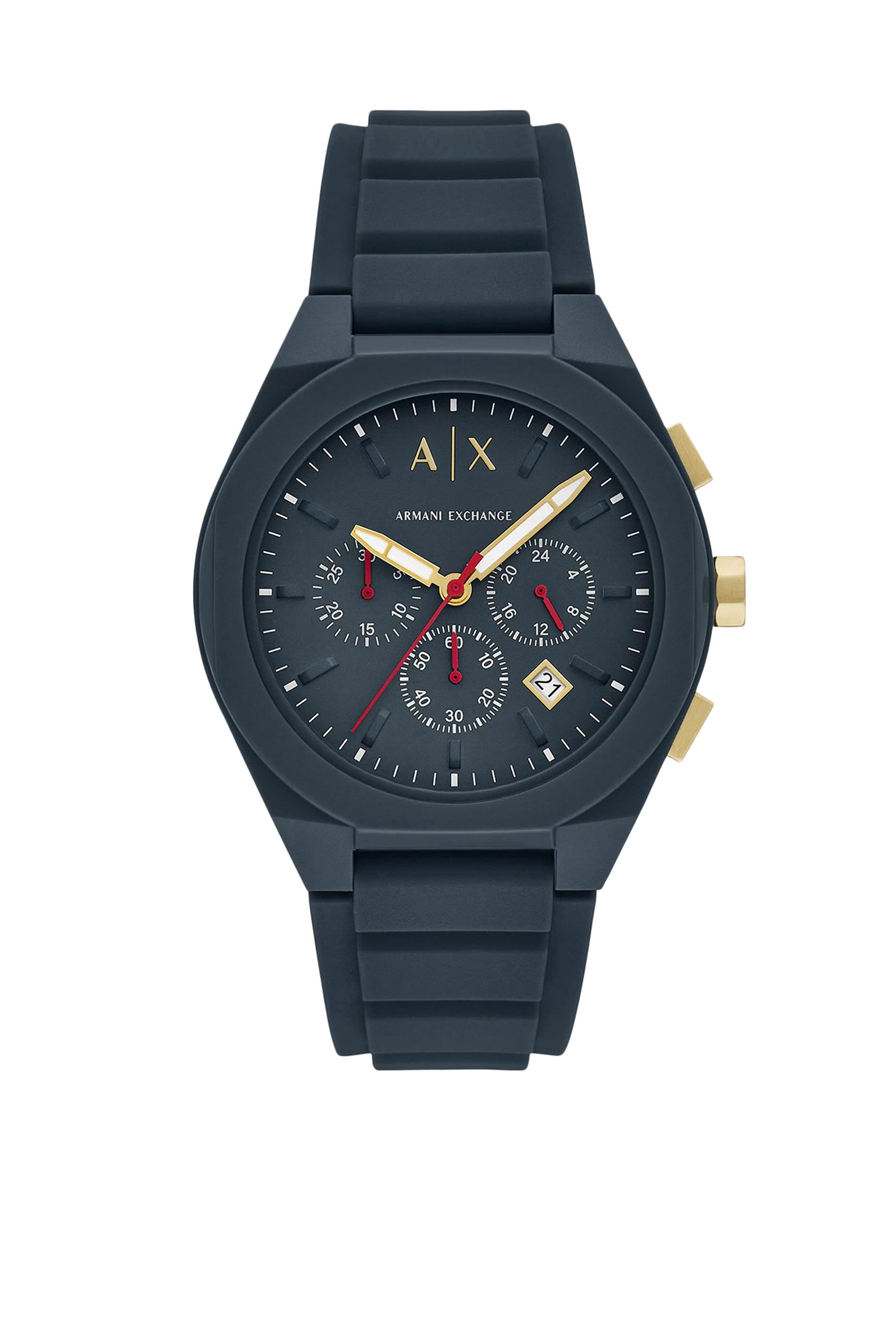 ساعة كرونوغراف زرقاء سيليكون