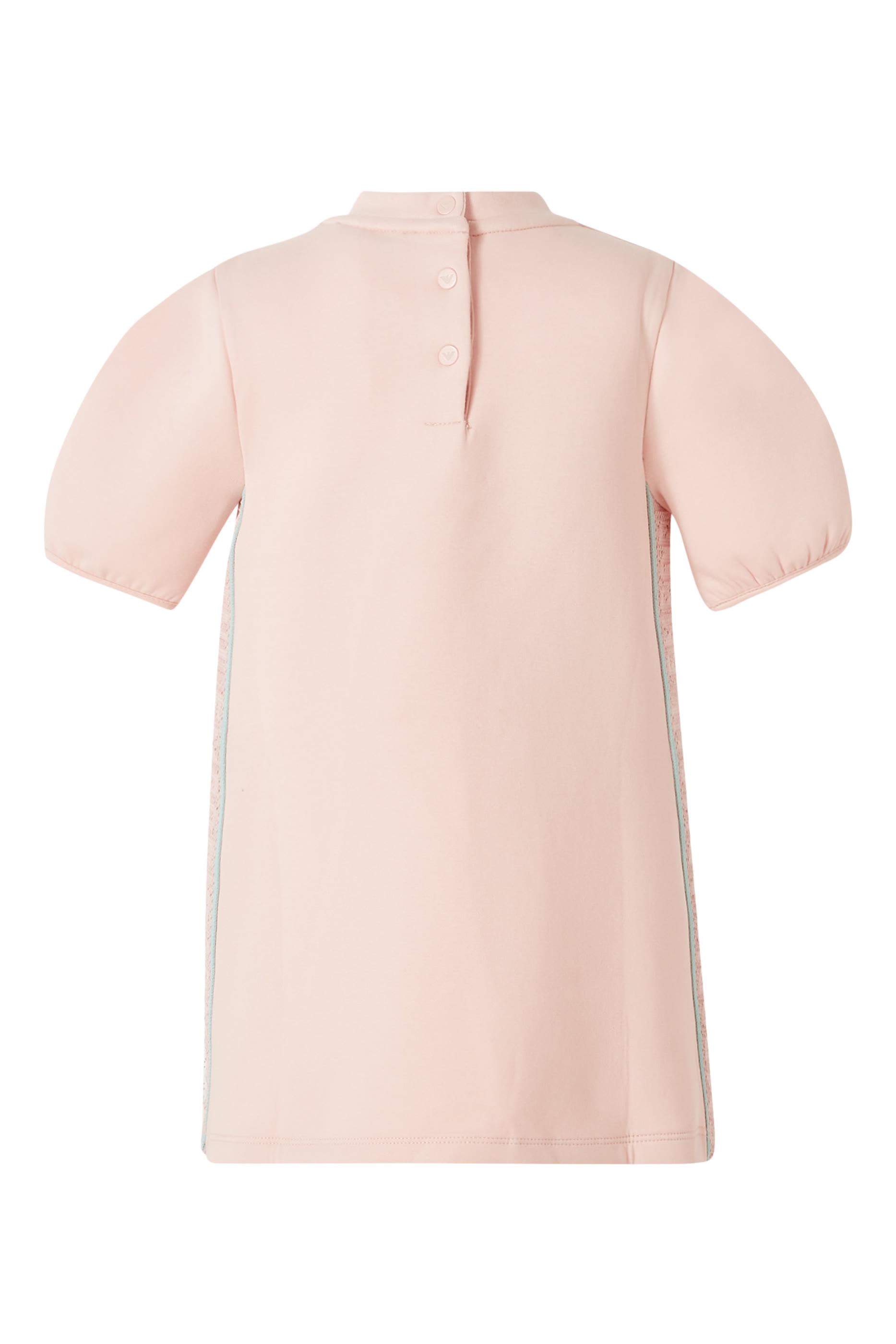 فستان بنقشة شعار الماركة عند الجوانب للأطفال