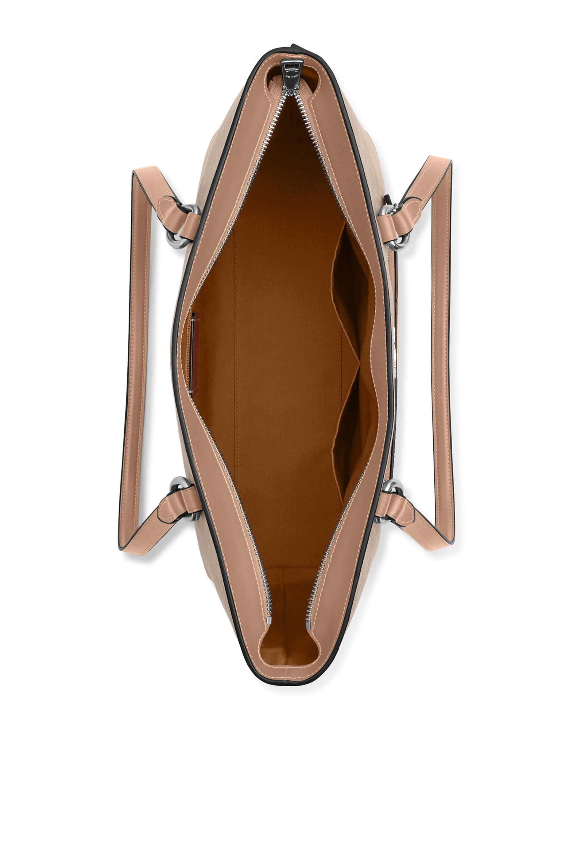 حقيبة يد ستيشن قماش قنب بشعار الماركة