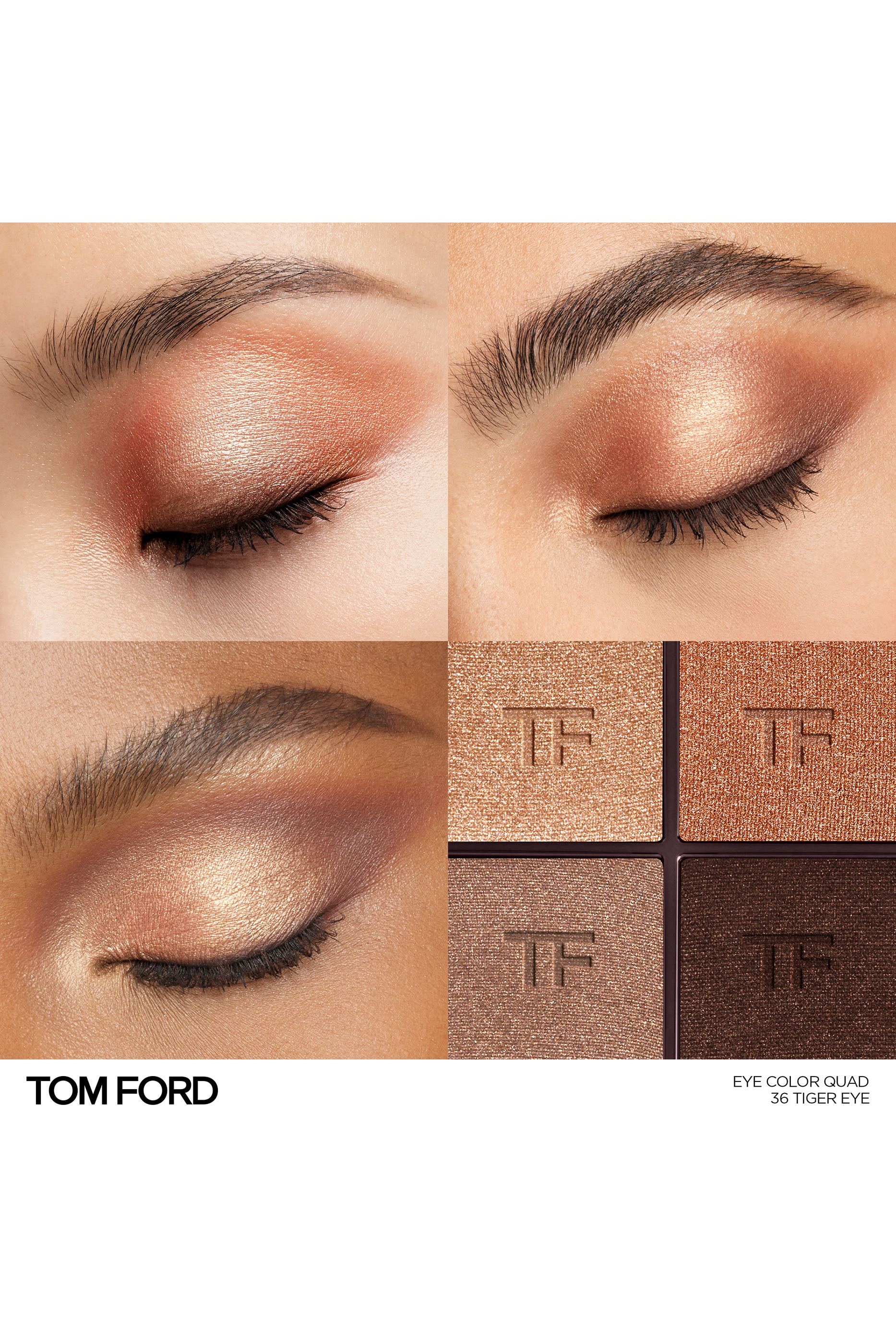 لوحة ظلال عيون رانواي بأربعة ألوان درجة 01 امبر برونز