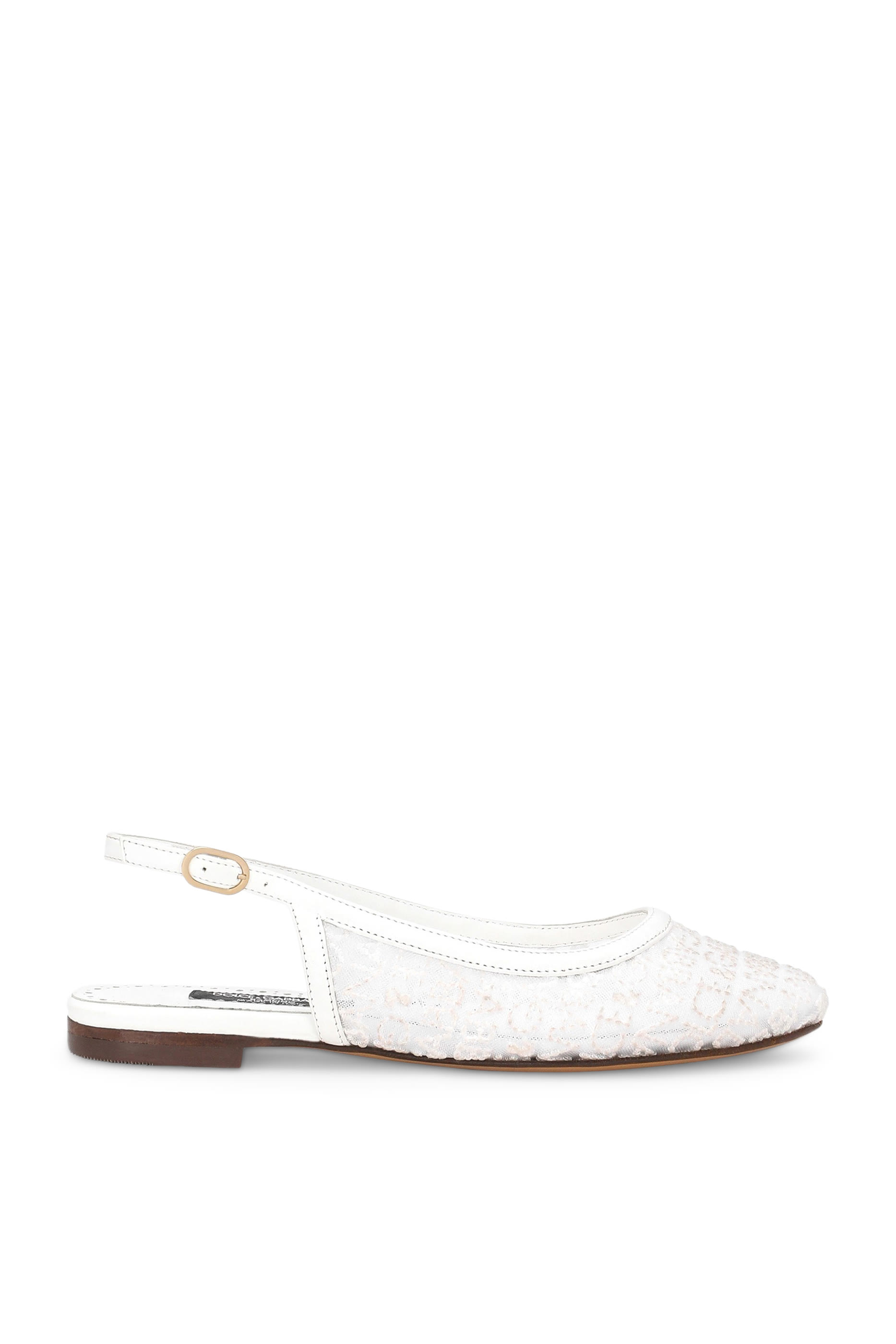 صندل بسير خلفي قماش شبكي مطرز بشعار الماركة للأطفال