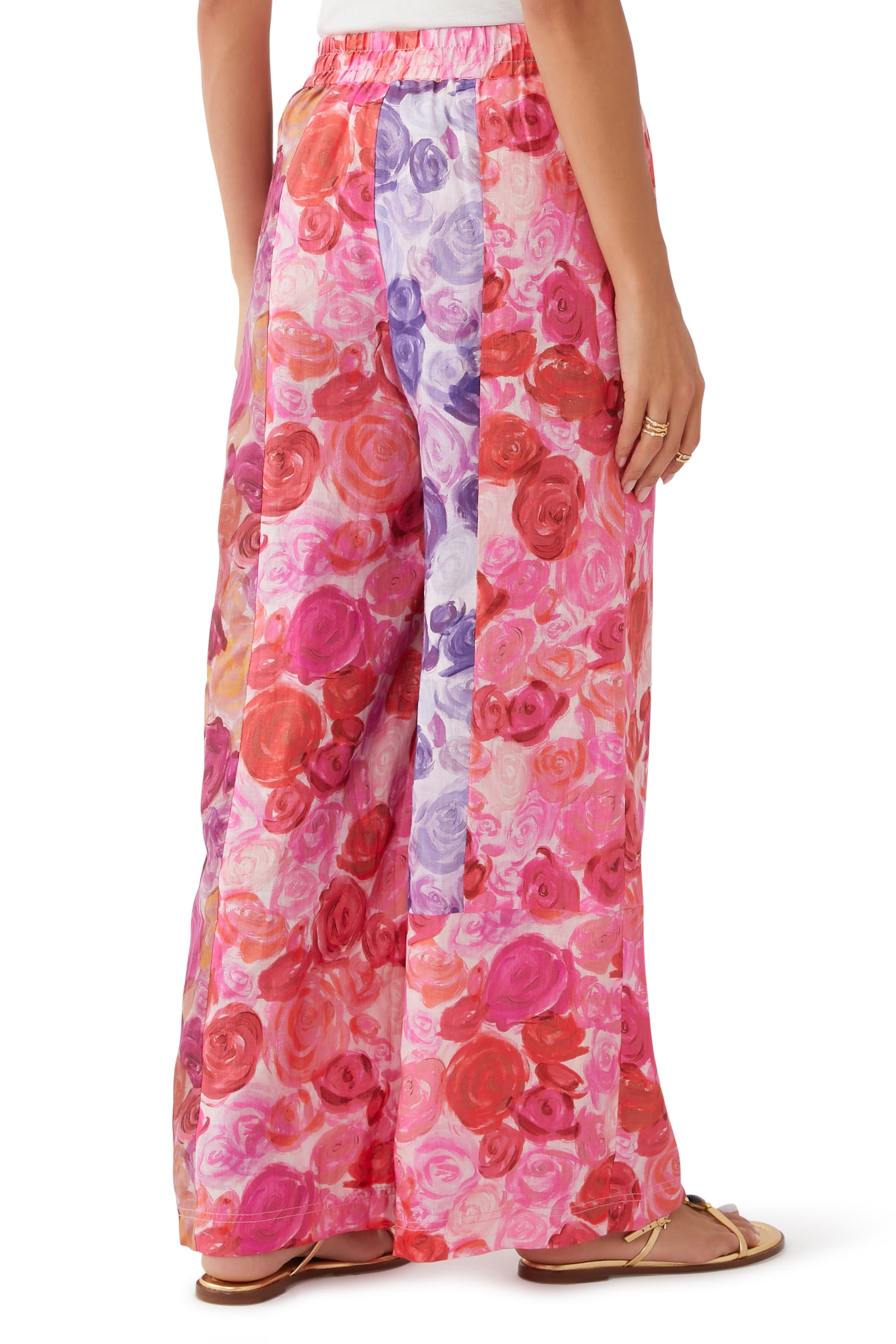 بنطال فيجن فضفاض كتان