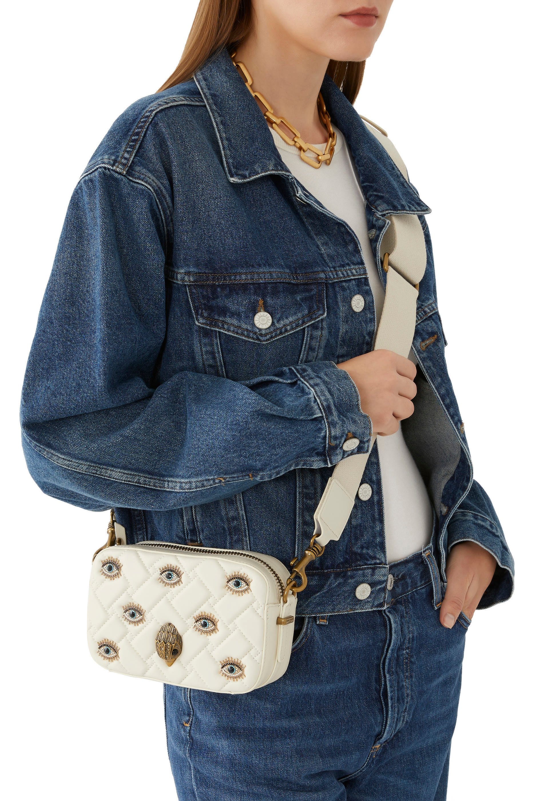 حقيبة كاميرا كنسينغتون صغيرة مزينة بعين