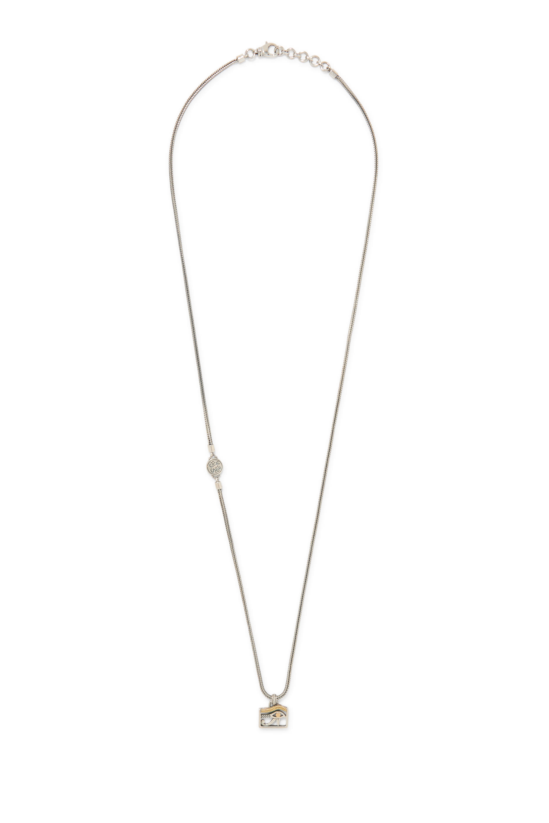 قلادة عين حورس، فضة إسترلينية وذهب أصفر عيار 18