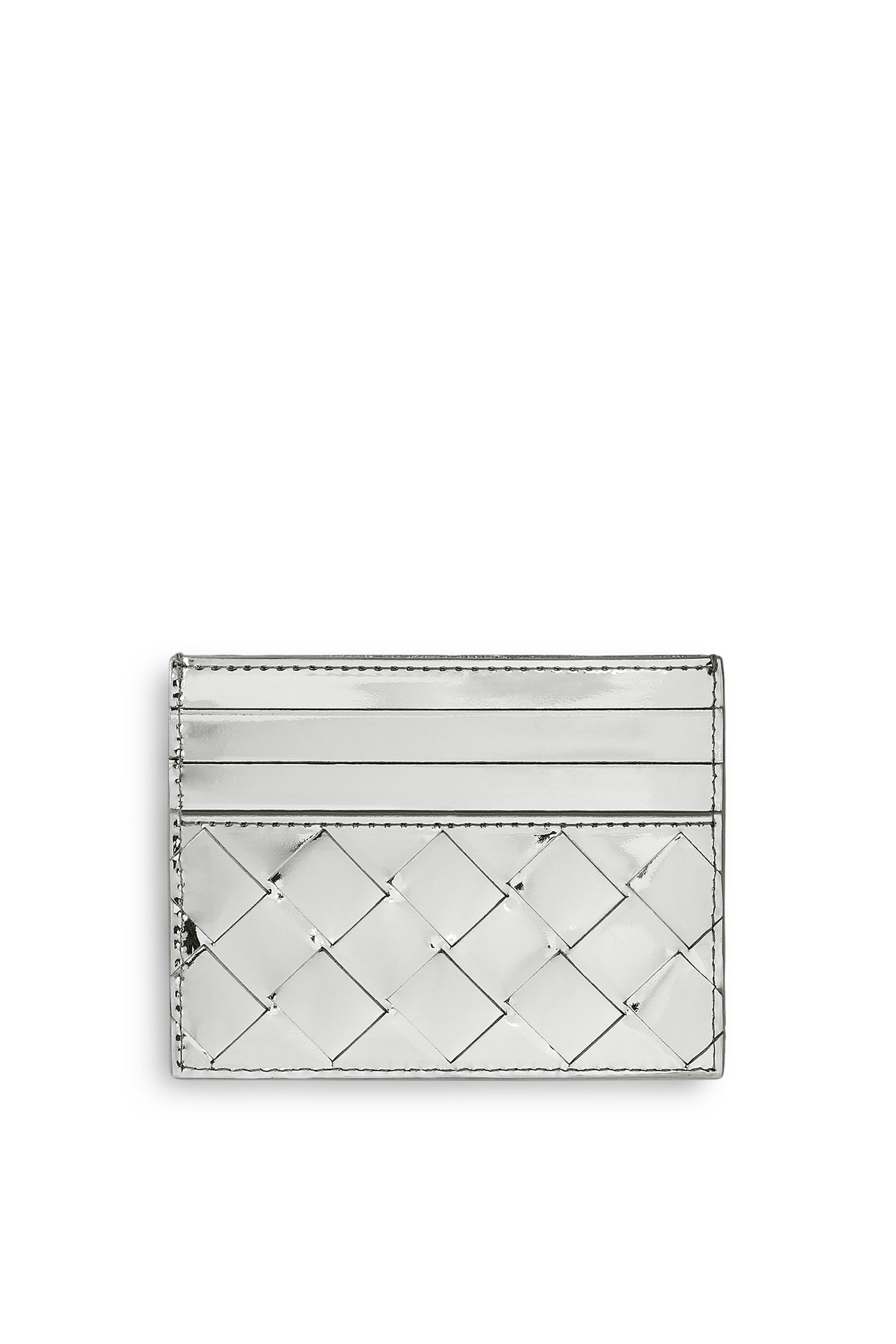 حافظة بطاقات جلد مجدول