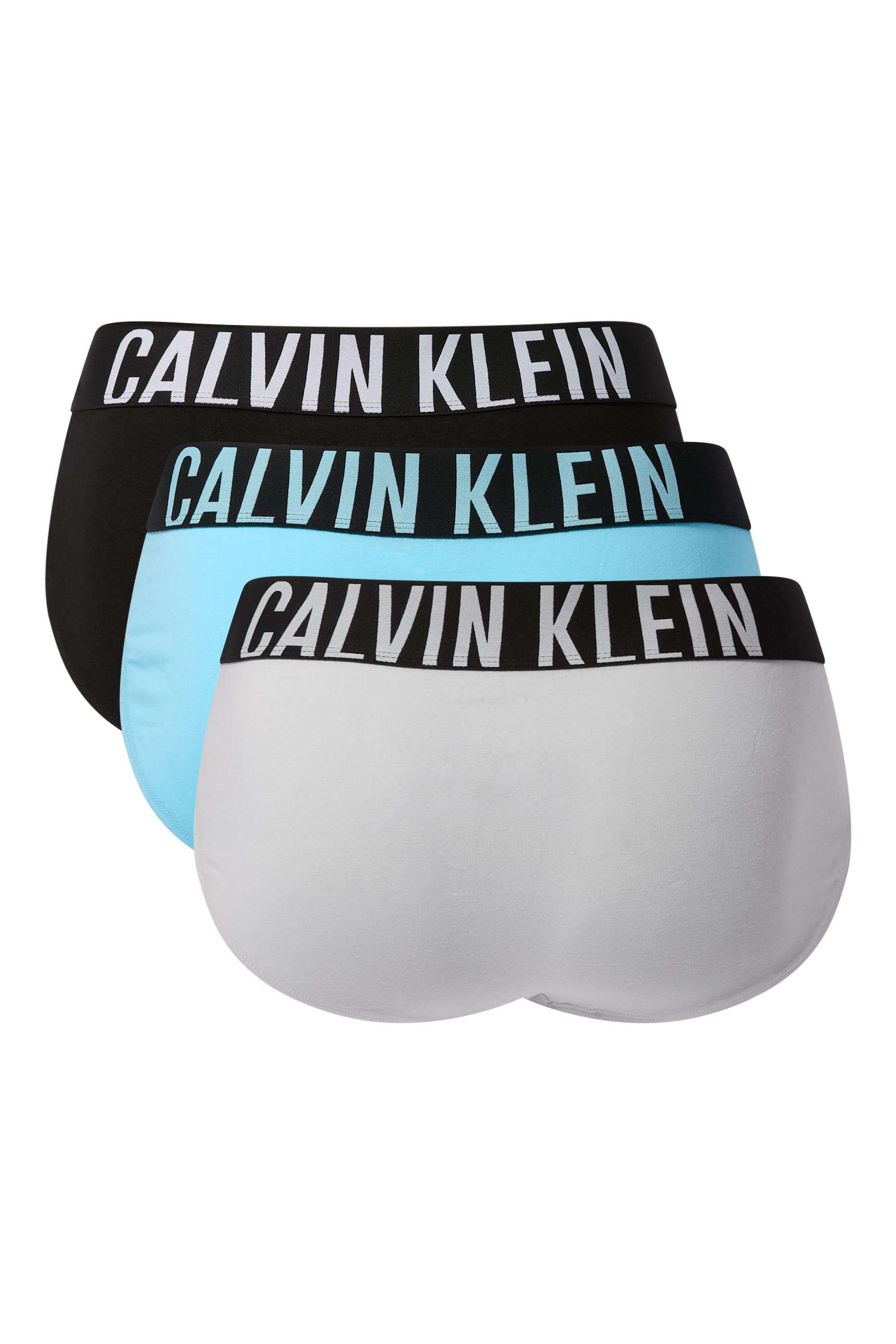 طقم سروال داخلي بشعار الماركة، 3 قطع