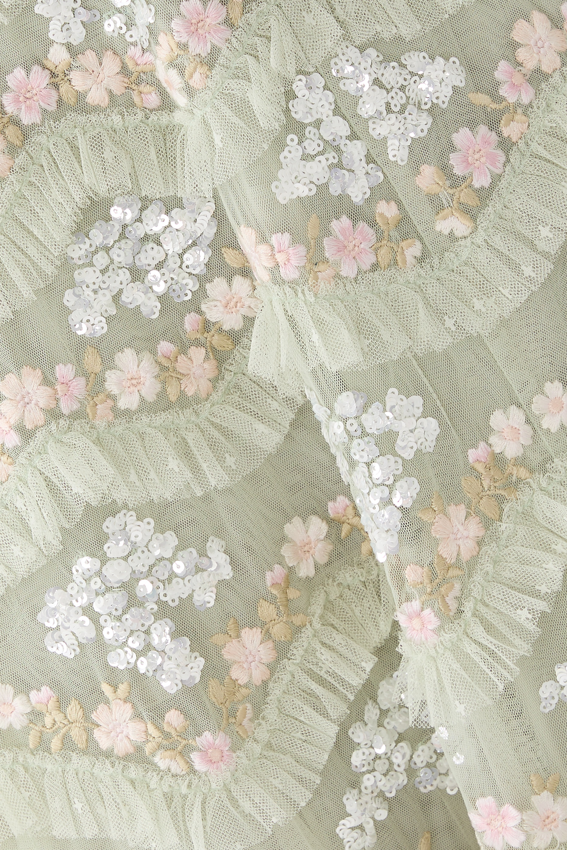 فستان سهرة ديزي بتصميم متموج بطول الكاحل