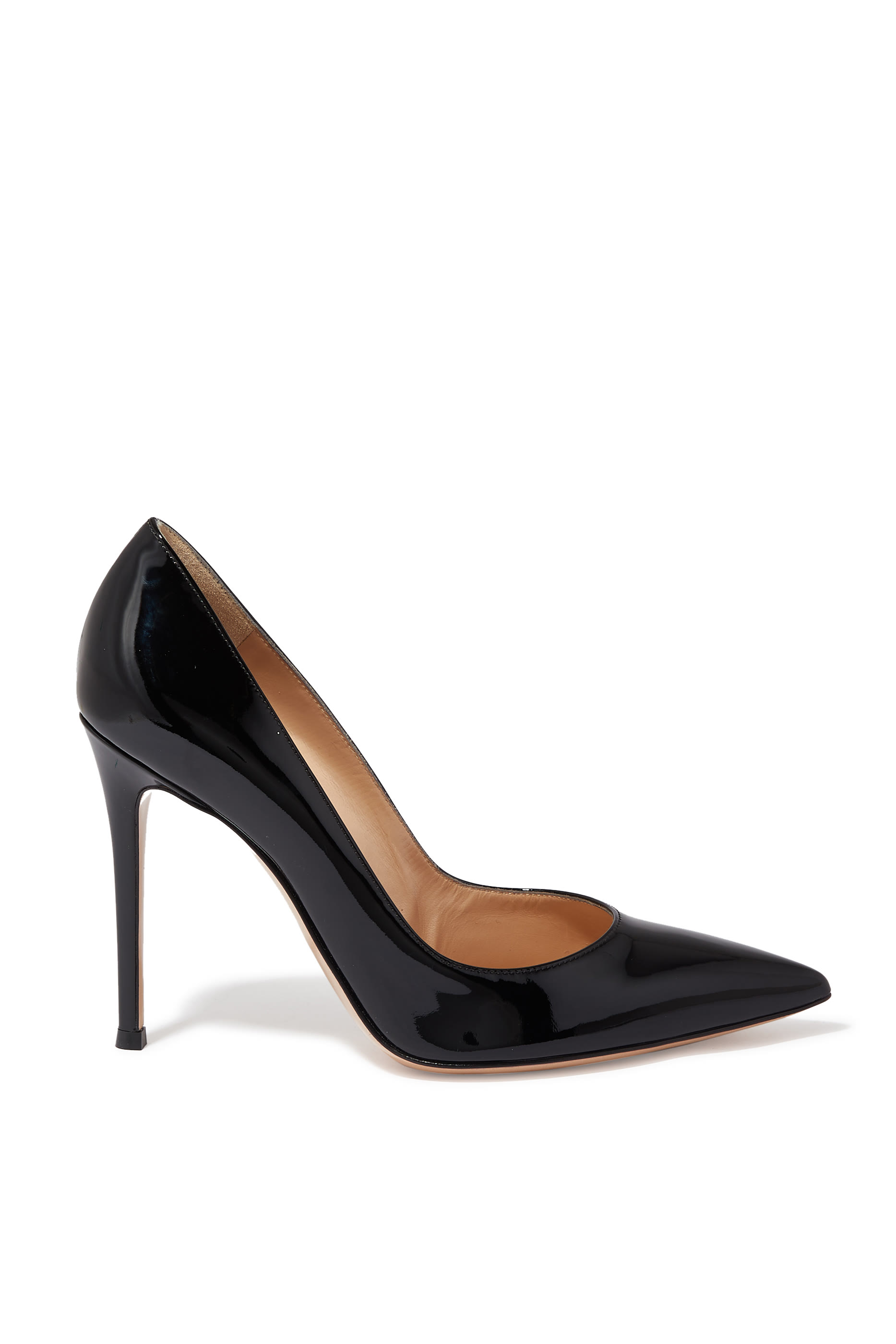 حذاء جلد لامع