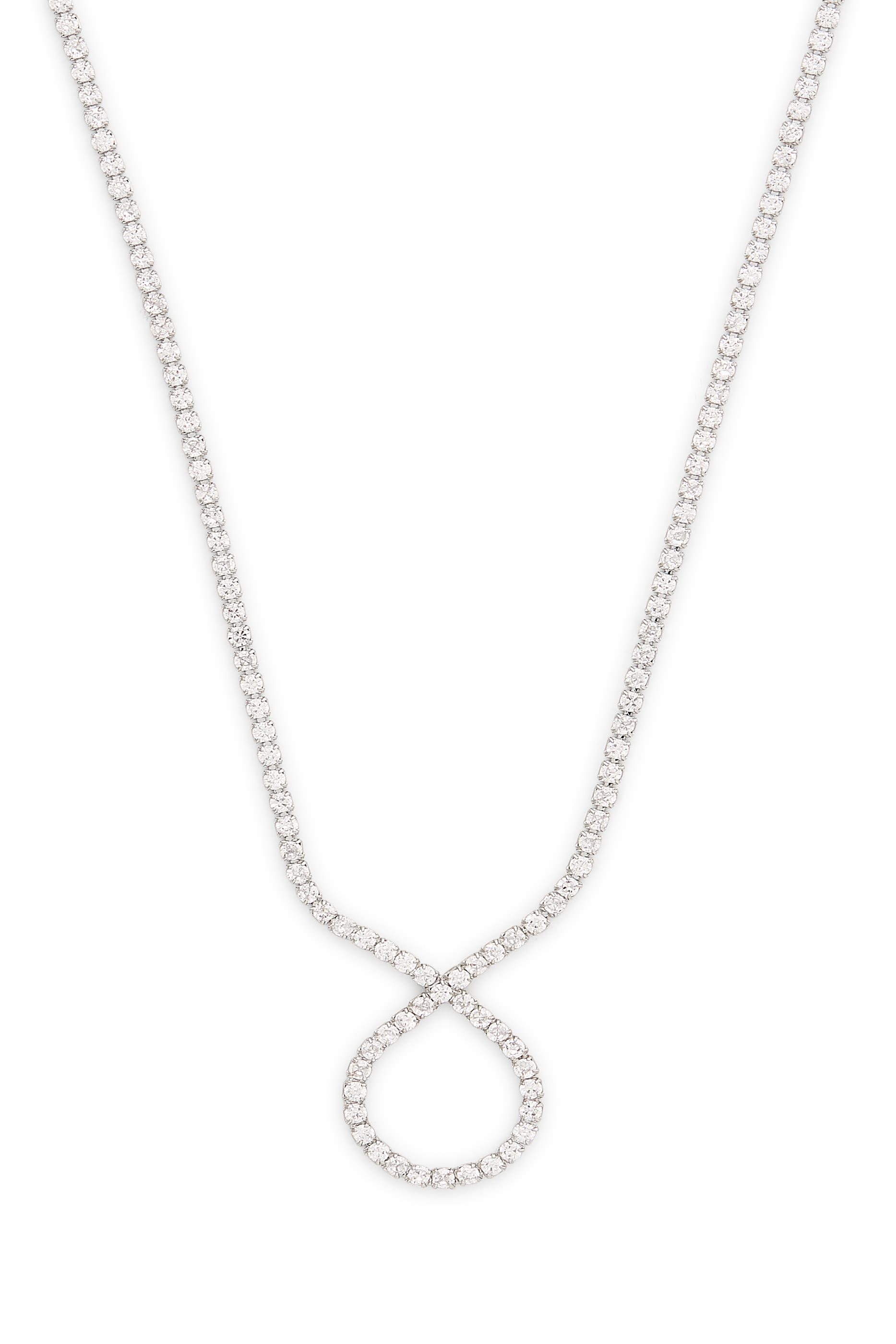 قلادة تنس بتصميم ملفوف