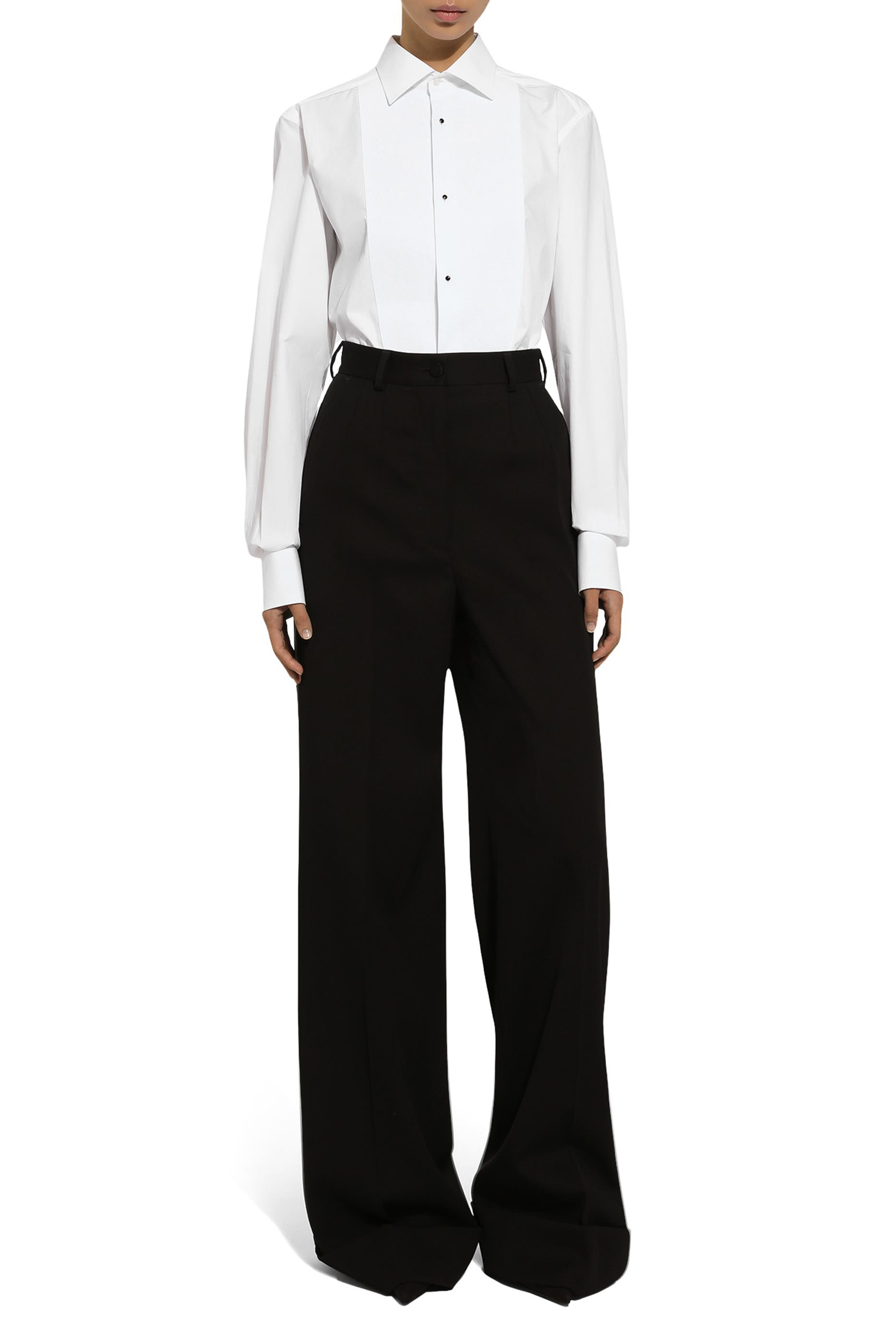 قميص سهرة بتصميم أمامي بيكيه قطن