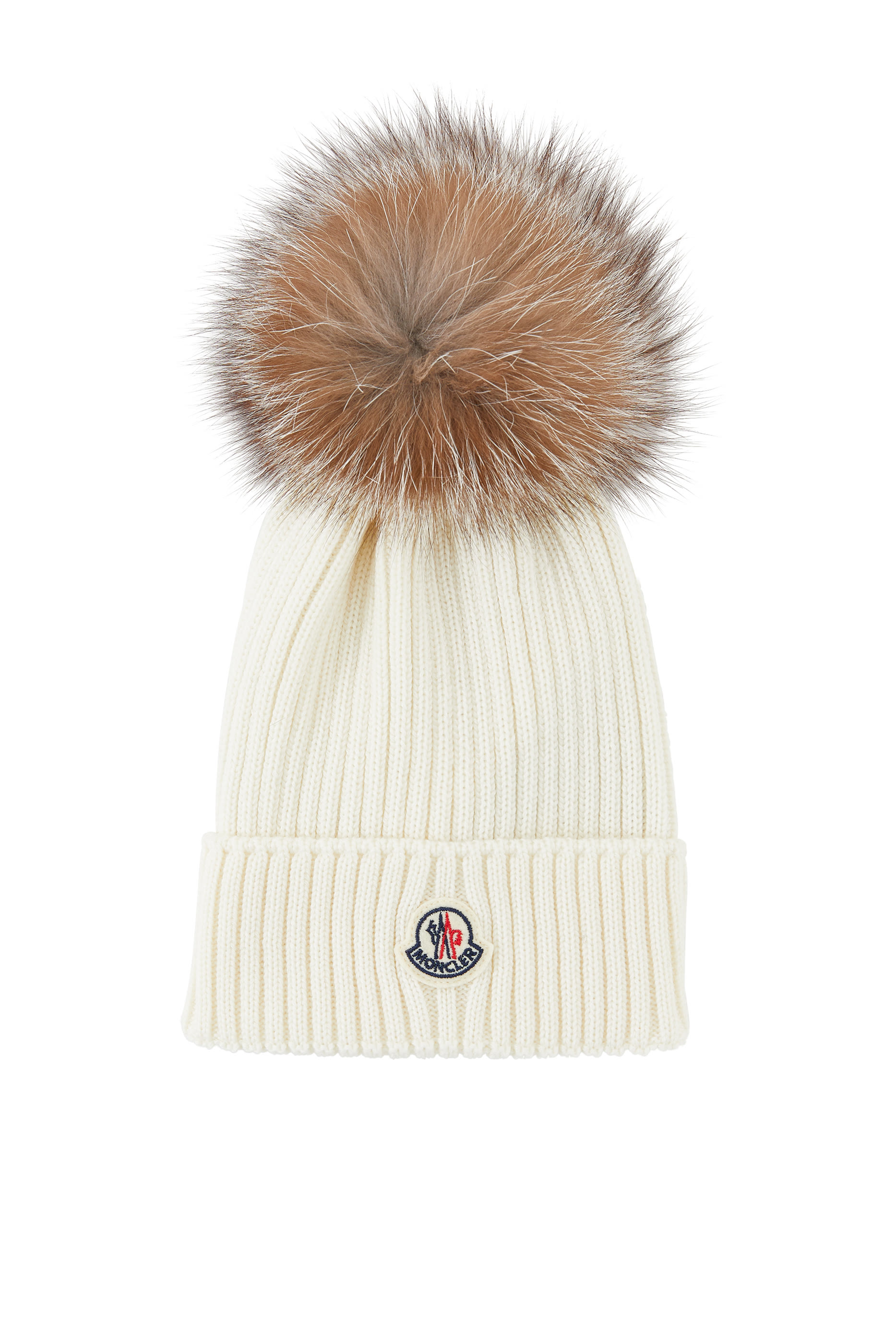 Kids Logo Patch Pompom Beanie