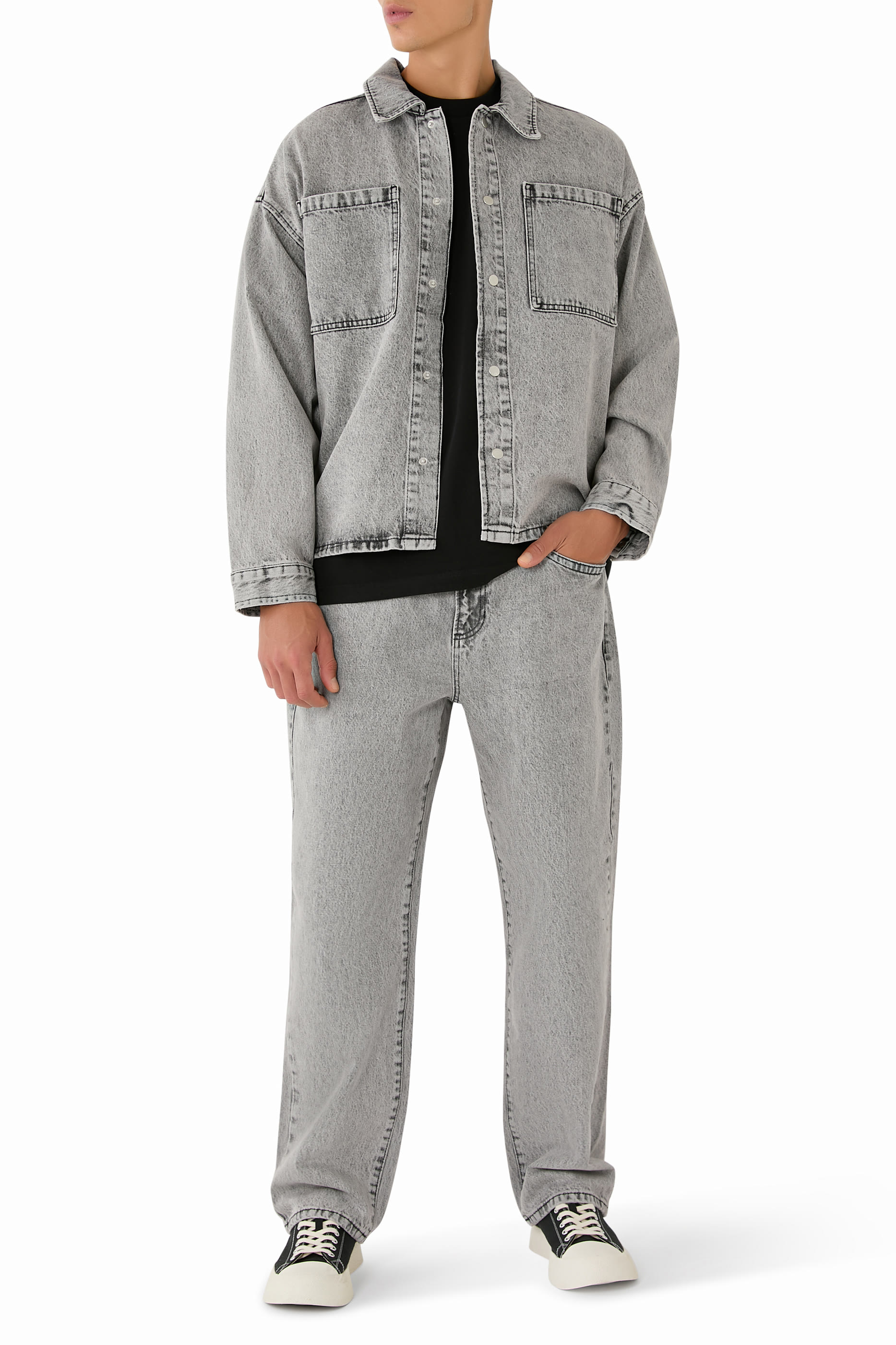 بنطال جينز كلاسيكي دنيم