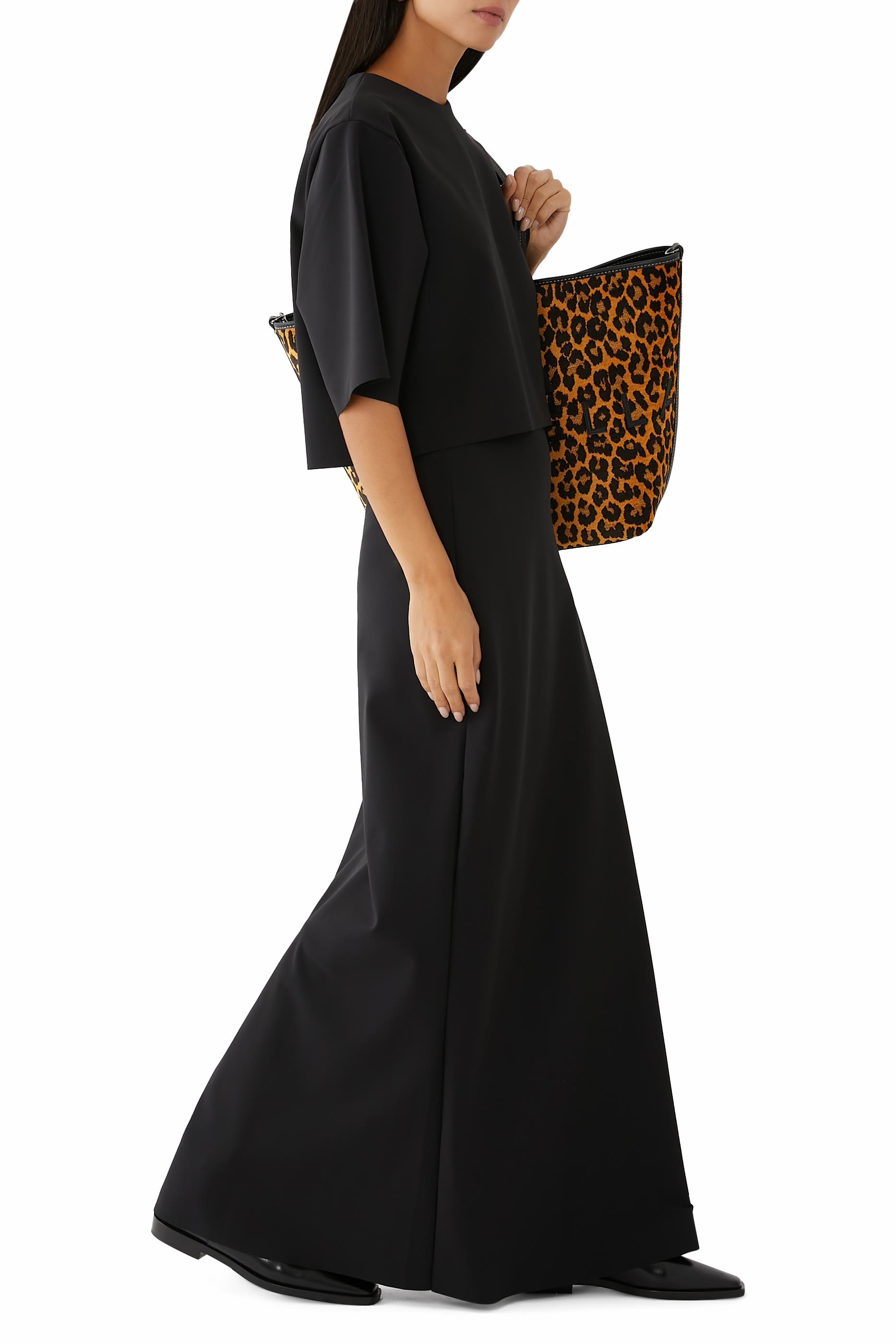 تنورة بتصميم بسيط بخصر مرتفع سكوبا