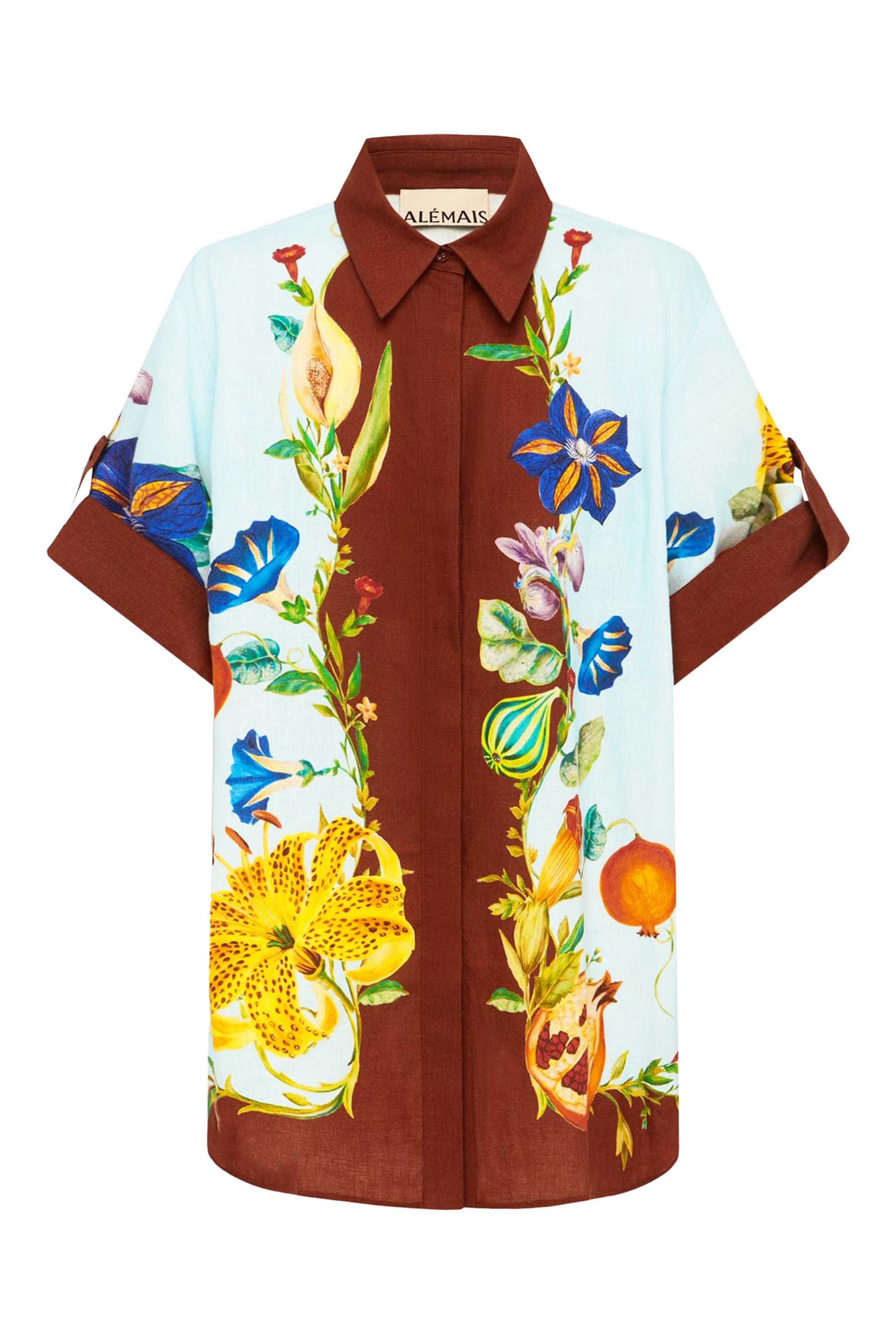 قميص داهيليا فلورال كتان