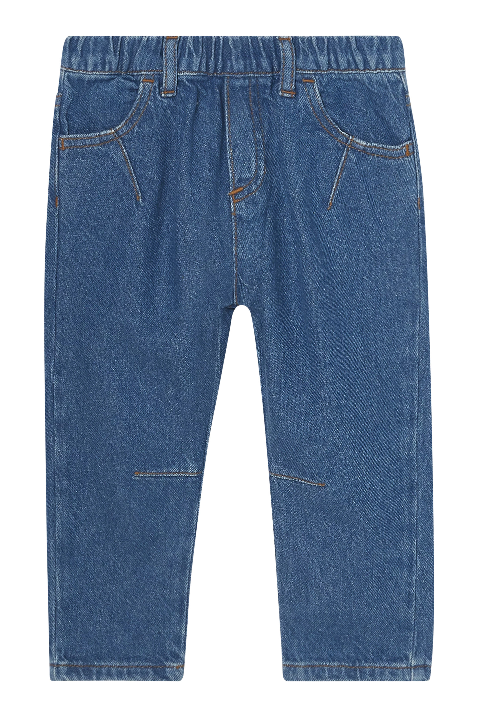 بنطال بحلية شعار الماركة معدنية للأطفال