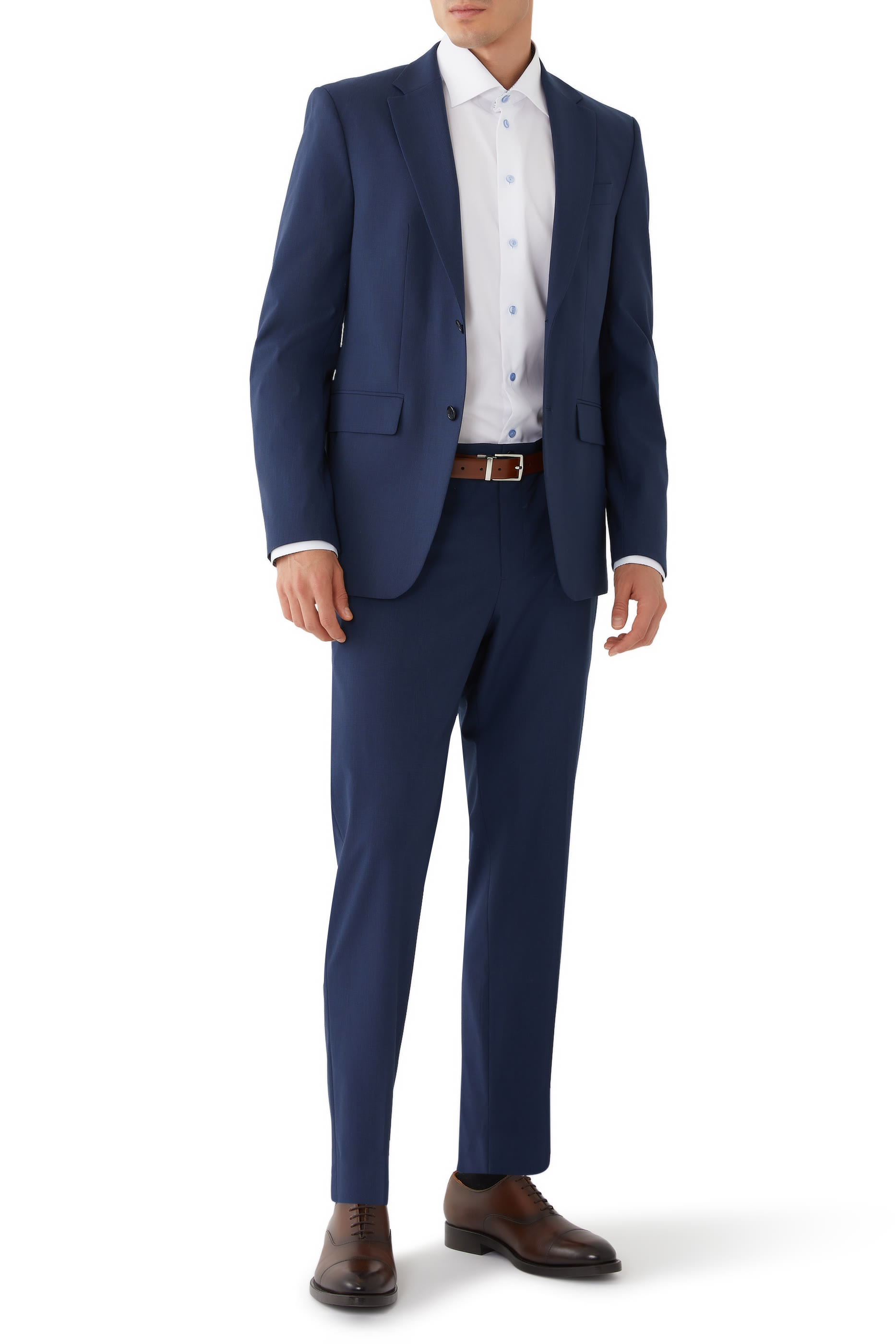 قميص بنقشة هندسية تويل مميز للماركة